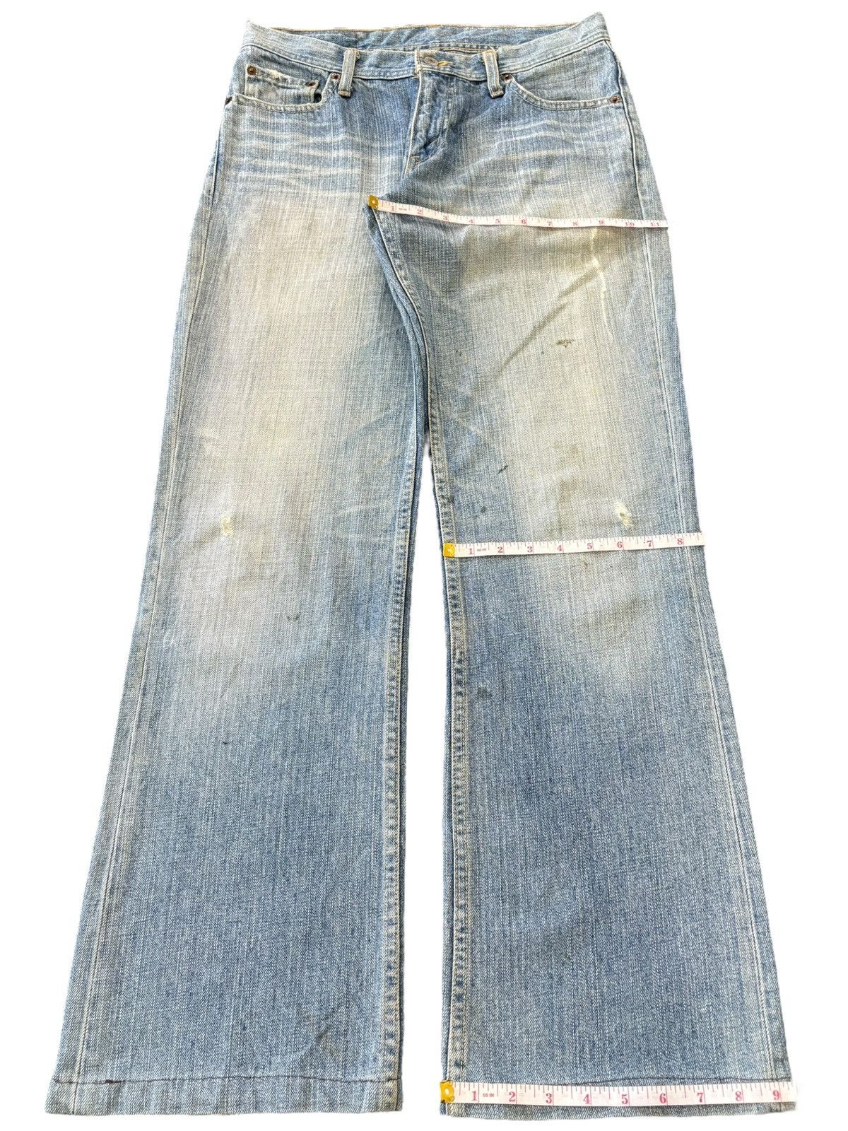 Levi's Vintage 90s Levis 537 Grunge Distressed Flare Jeans Size US 30 / EU 46 - 9 Thumbnail