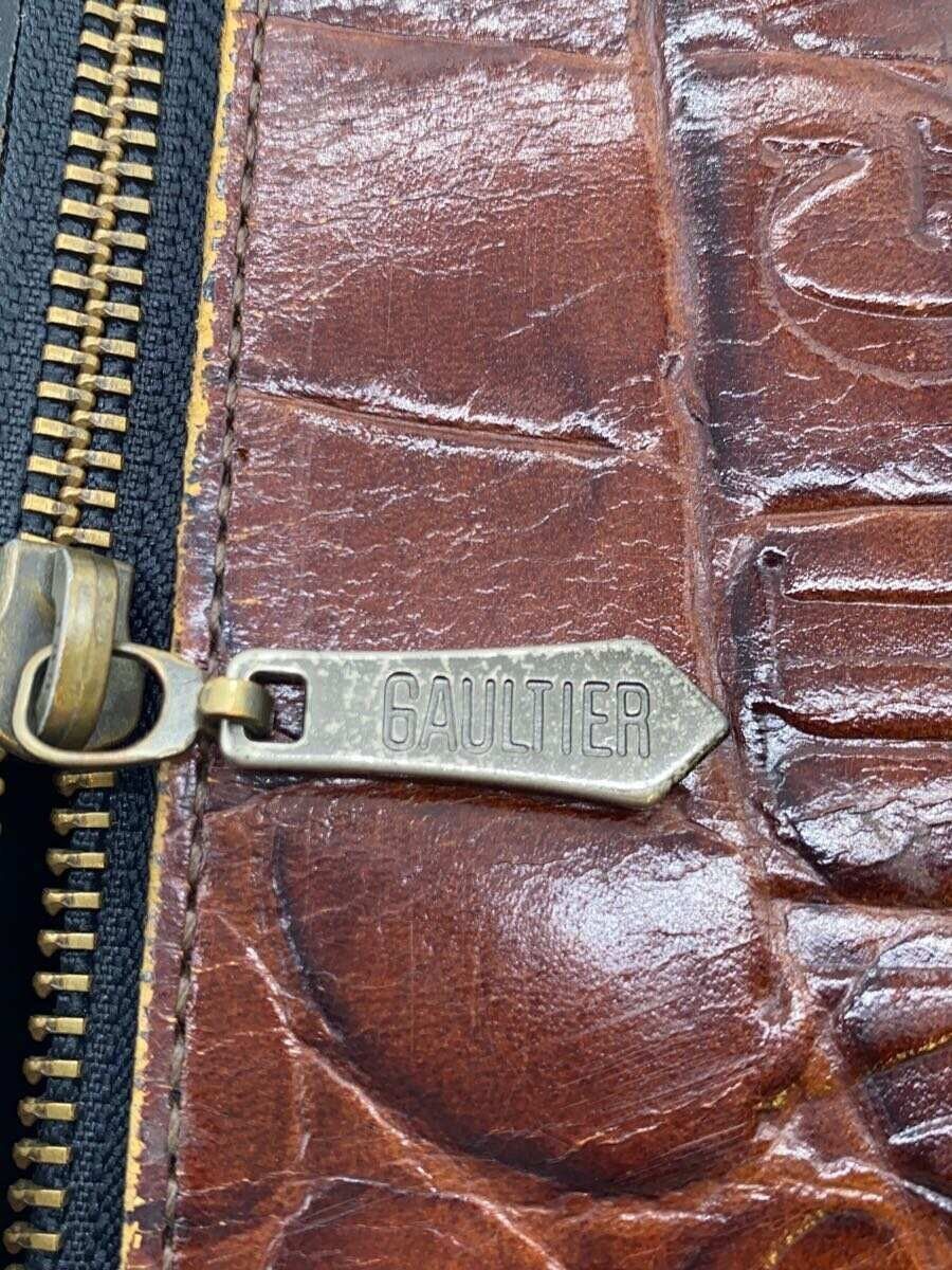 Jean Paul Gaultier Crocodile Embossed Leather Shoulder Bag Size ONE SIZE - 5 Thumbnail