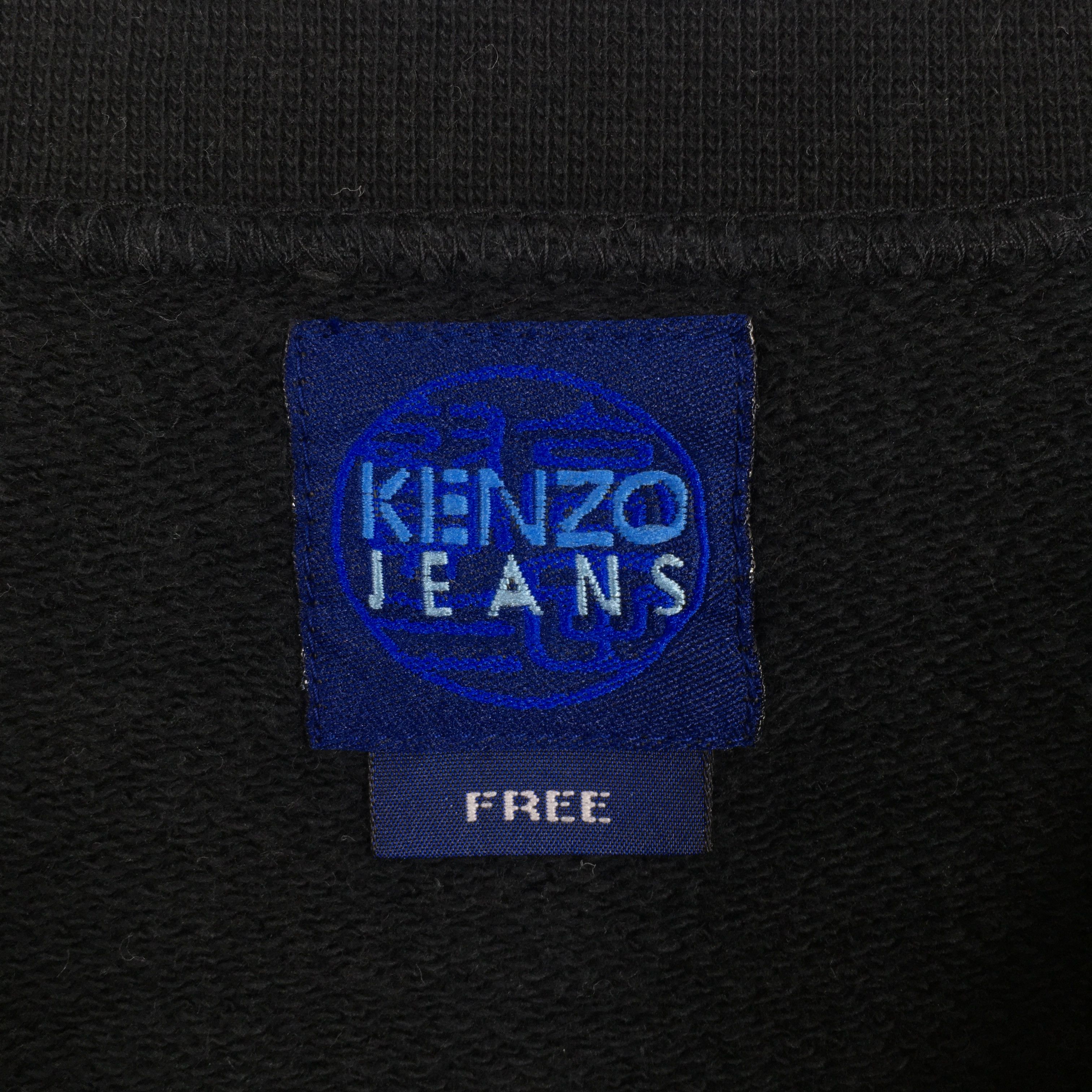 Kenzo Vintage Kenzo Jeans Black Sweatshirt Medium Size US M / EU 48-50 / 2 - 7 Thumbnail