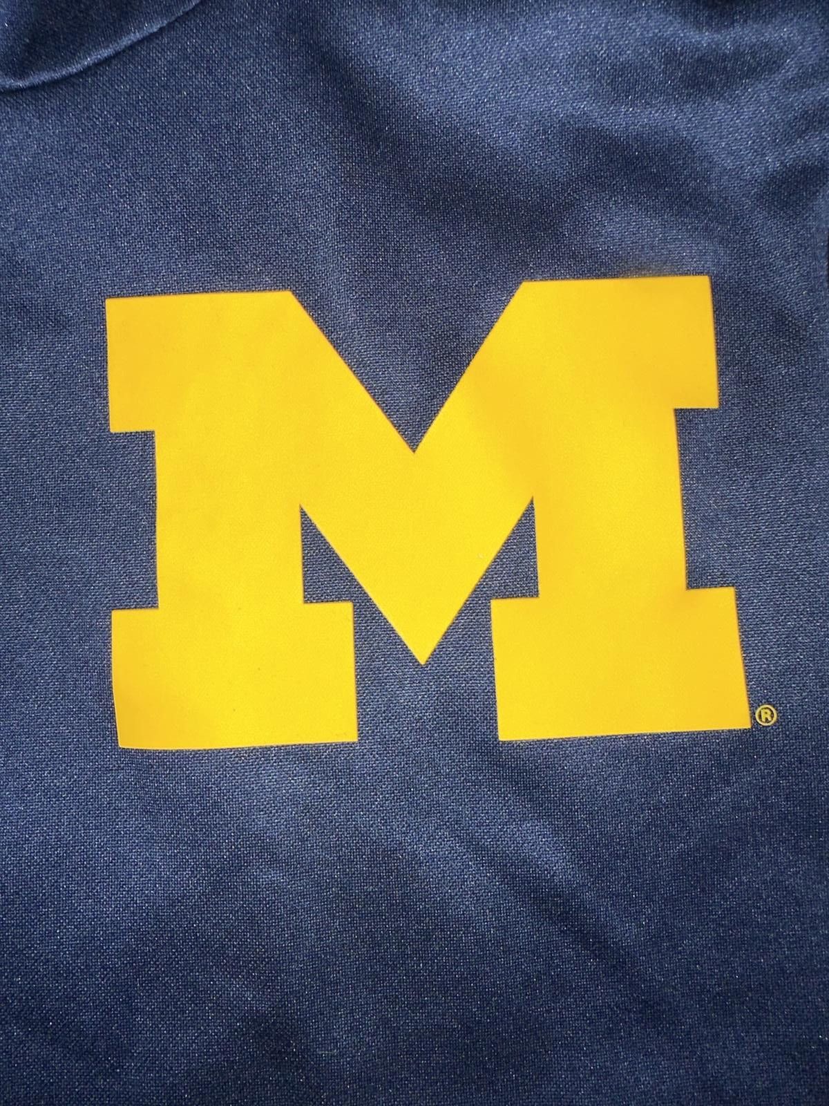 Designer Jordan Brand Michigan Wolverines Navy 2-Hit Performance Pullover Hoodie Size US S / EU 44-46 / 1 - 2 Thumbnail