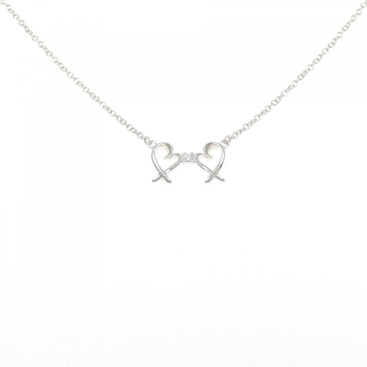 Tiffany & Co. Tiffany & Co. Tiffany Double Loving Heart 925 Silver Necklace Metal Necklace DUTY FREE for USA Size ONE SIZE - 1 Thumbnail
