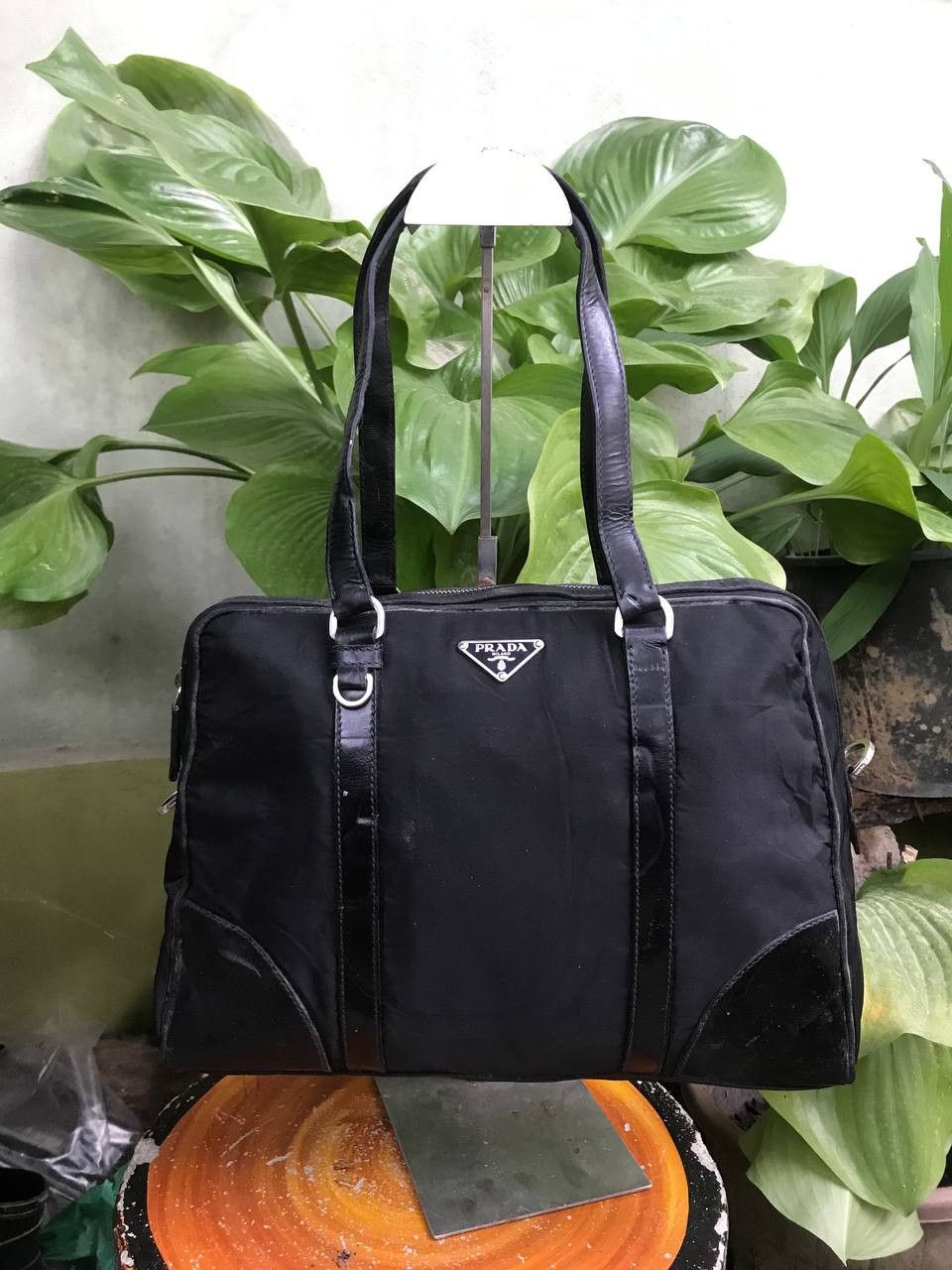 Prada × Vintage Vintage Prada Tessuto Satchel Size ONE SIZE - 2 Thumbnail