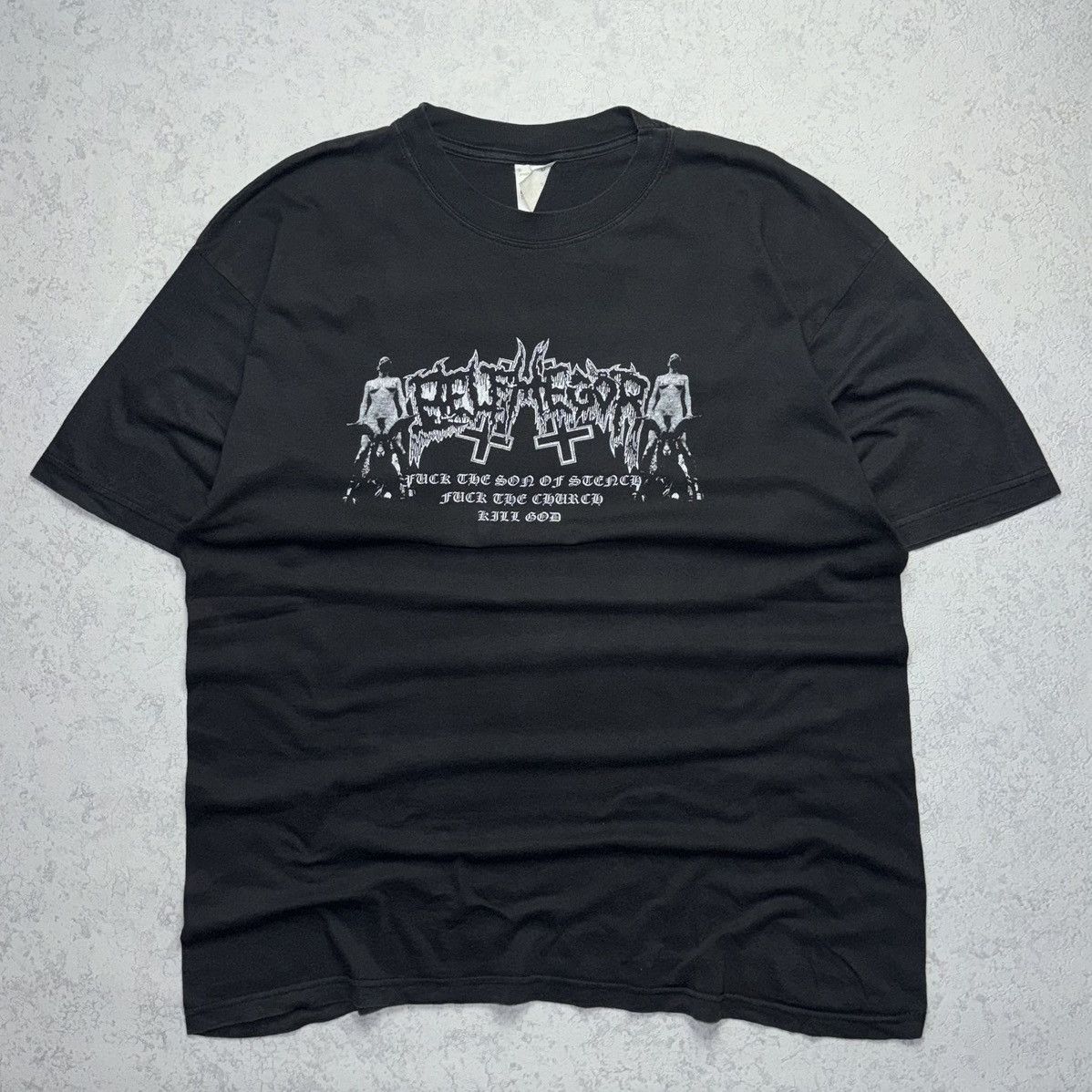 Band Tees Vintage 2000’ Belphegor “Necrodaemon Terrorsathan” T-Shirt Size US XL / EU 56 / 4 - 1 Thumbnail
