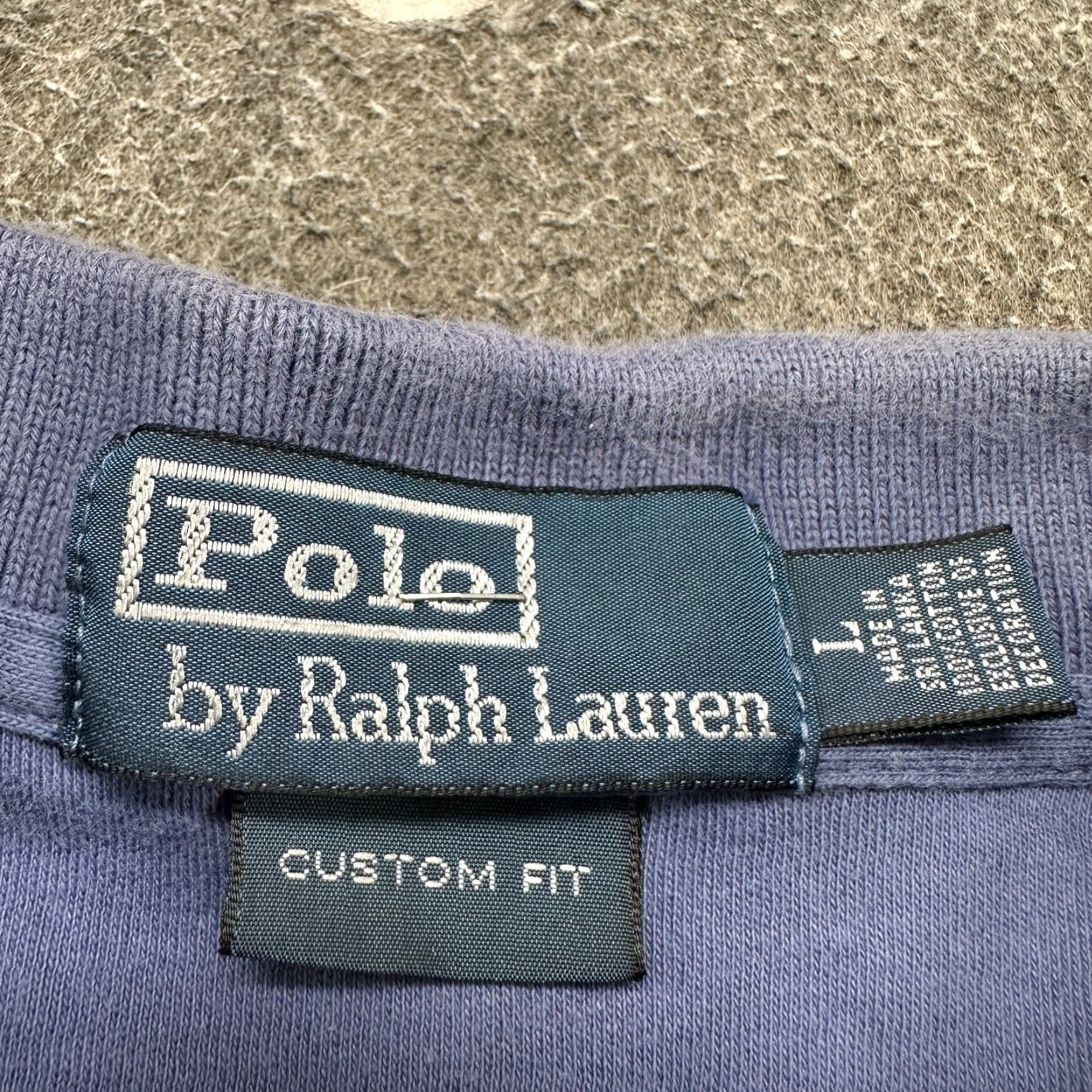 Polo Ralph Lauren VINTAGE Polo Ralph Lauren Polo Shirt Mens L Blue Regular Fit 90s Cotton Short Sleeve Button Collar Size US L / EU 52-54 / 3 - 2 Thumbnail