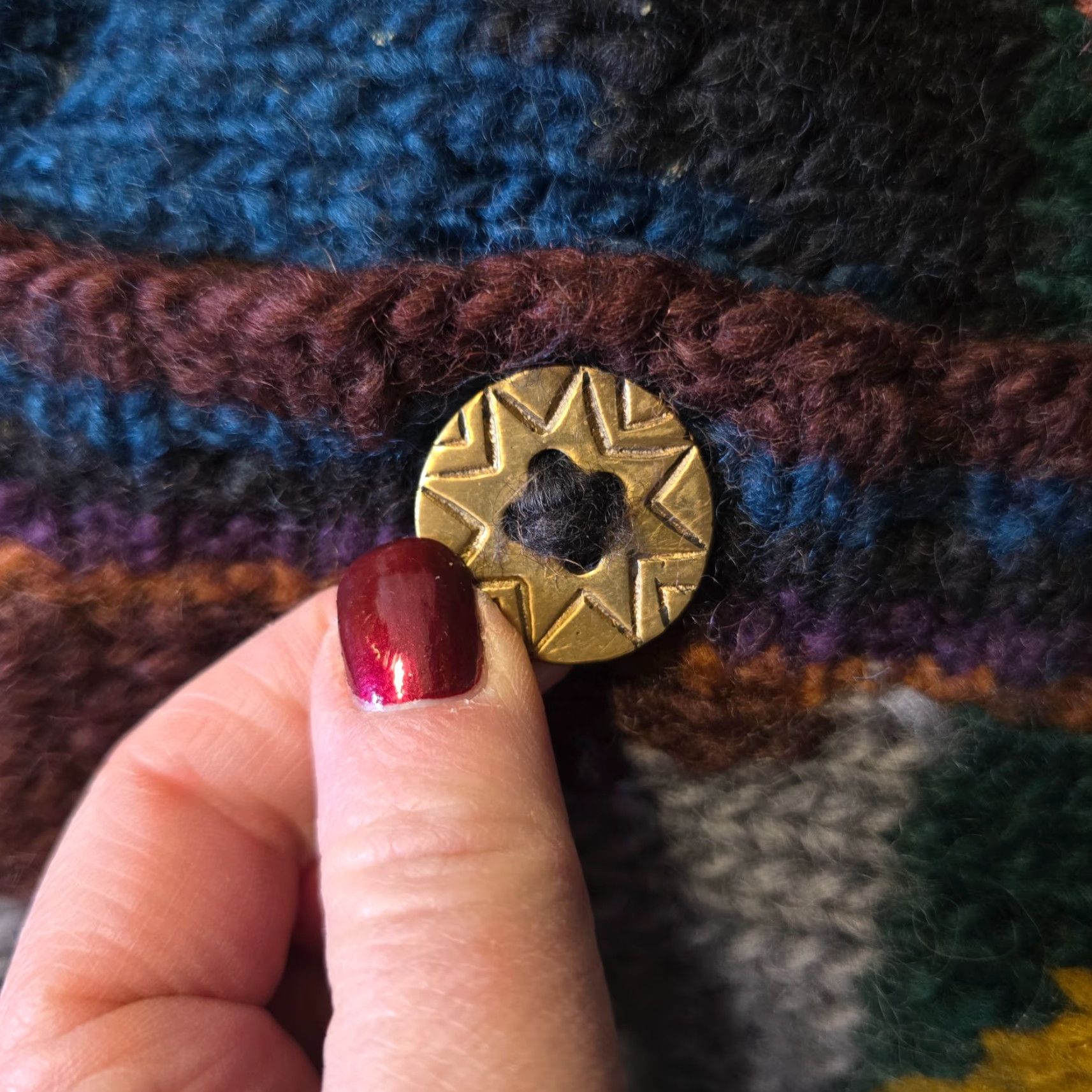 Vintage VINTAGE Romney Designs Sweater Cardigan Women Size S Pink Handspun Wool Nepal Heavyweight Geometric Knit Long Sleeve Round Neck Casual Size S / US 4 / IT 40 - 6 Thumbnail