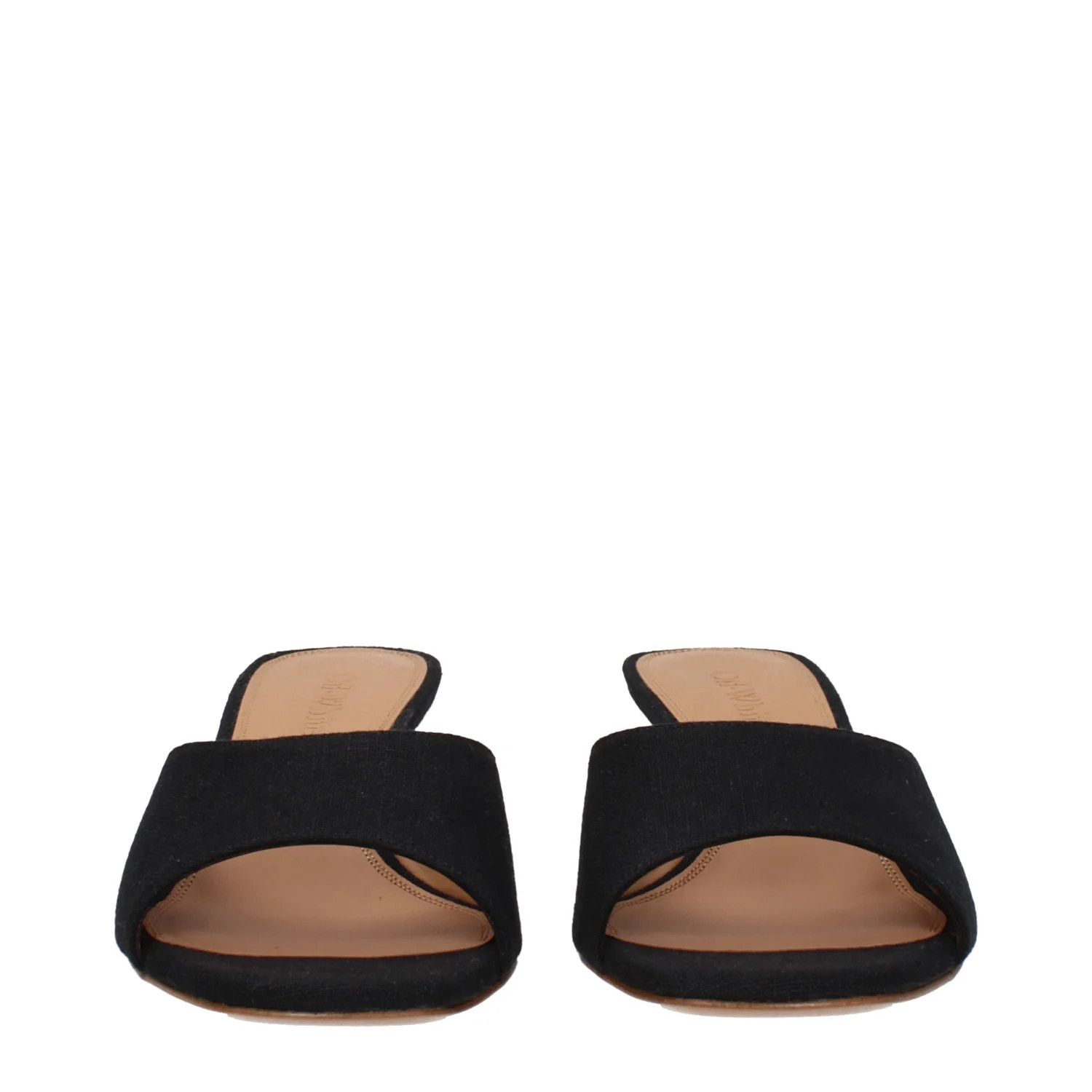 Off-White ob1o1e1124 Linen Sandals in Black Size US 6 / IT 36 - 3 Thumbnail