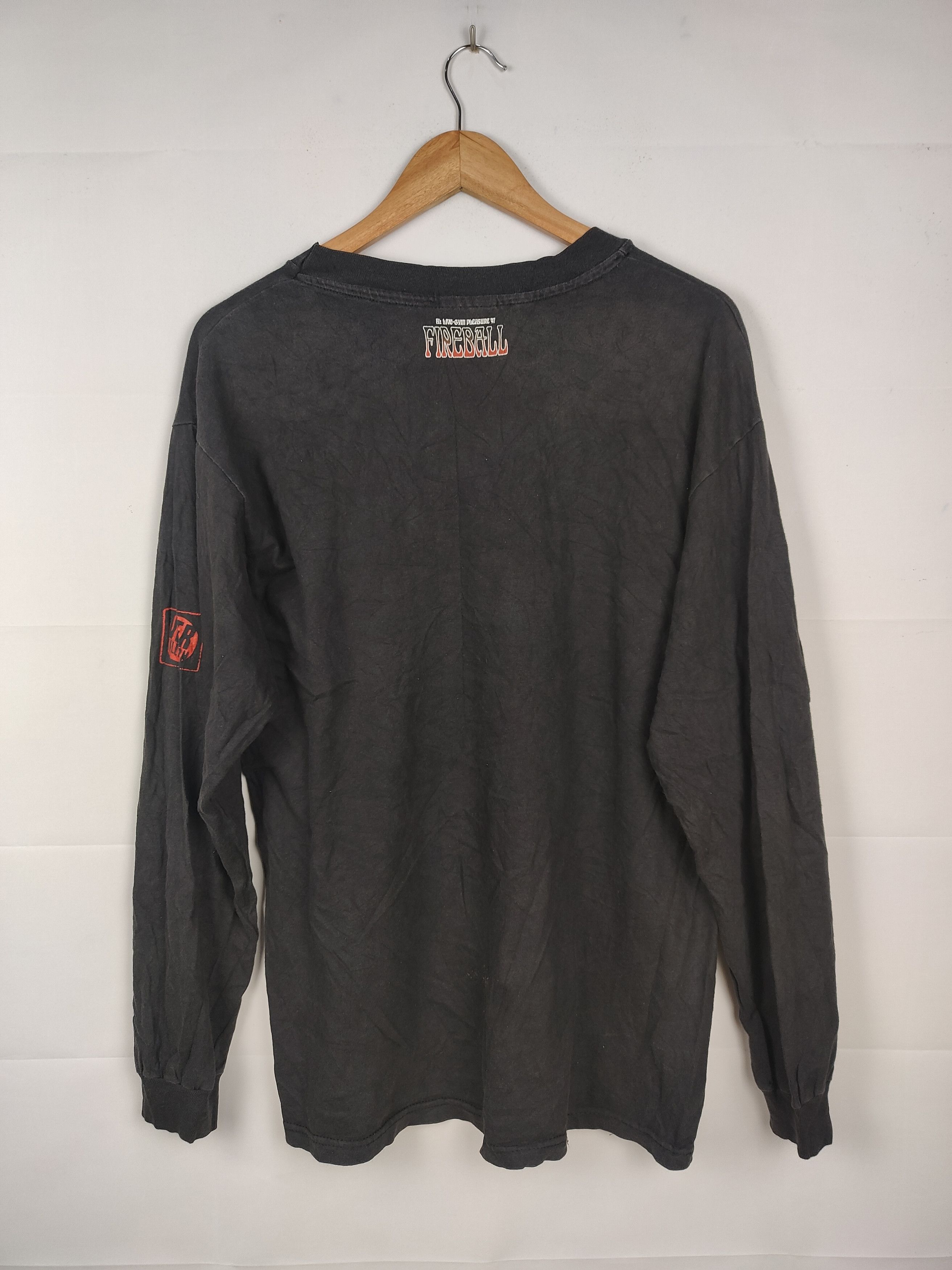 Vintage Vintage 90s Fireball Skateboard Streetwear Shirt Size US L / EU 52-54 / 3 - 6 Thumbnail