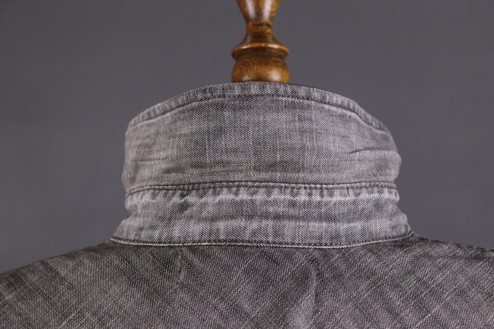 The Kooples The Kooples Jeans Fitted Gray Button Down Shirt Size M Size US M / EU 48-50 / 2 - 12 Thumbnail