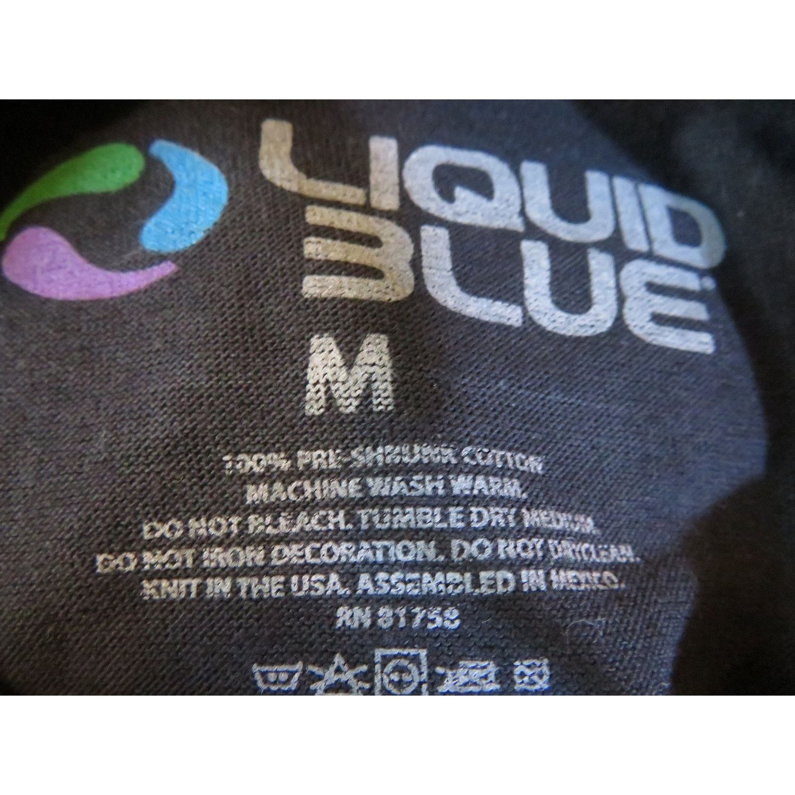 Liquid Blue Liquid Blue Graphic T-Shirt, Colorful Lion Art, Sz M Size US M / EU 48-50 / 2 - 4 Thumbnail