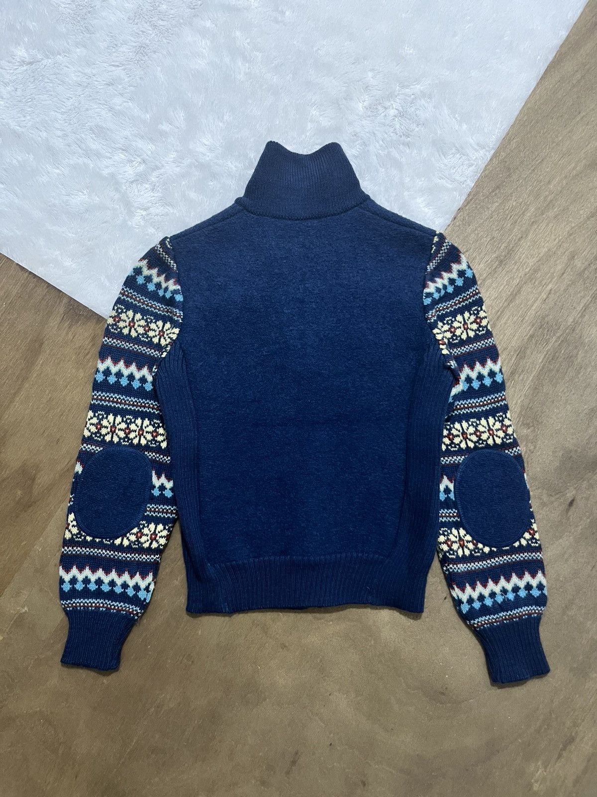 Other Geiger Austria Pure New Wool Fair Isle Knit Zipper Cardigan Size XS / US 0-2 / IT 36-38 - 8 Thumbnail