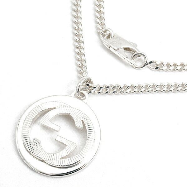 Gucci Gucci Gucci Interlocking G Ag925 Necklace Metal Necklace Size ONE SIZE - 1 Thumbnail
