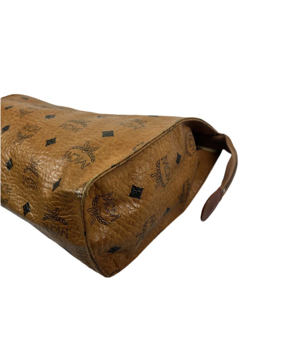 MCM MCM Cognac Leather Clutch Bag Size ONE SIZE - 3 Thumbnail