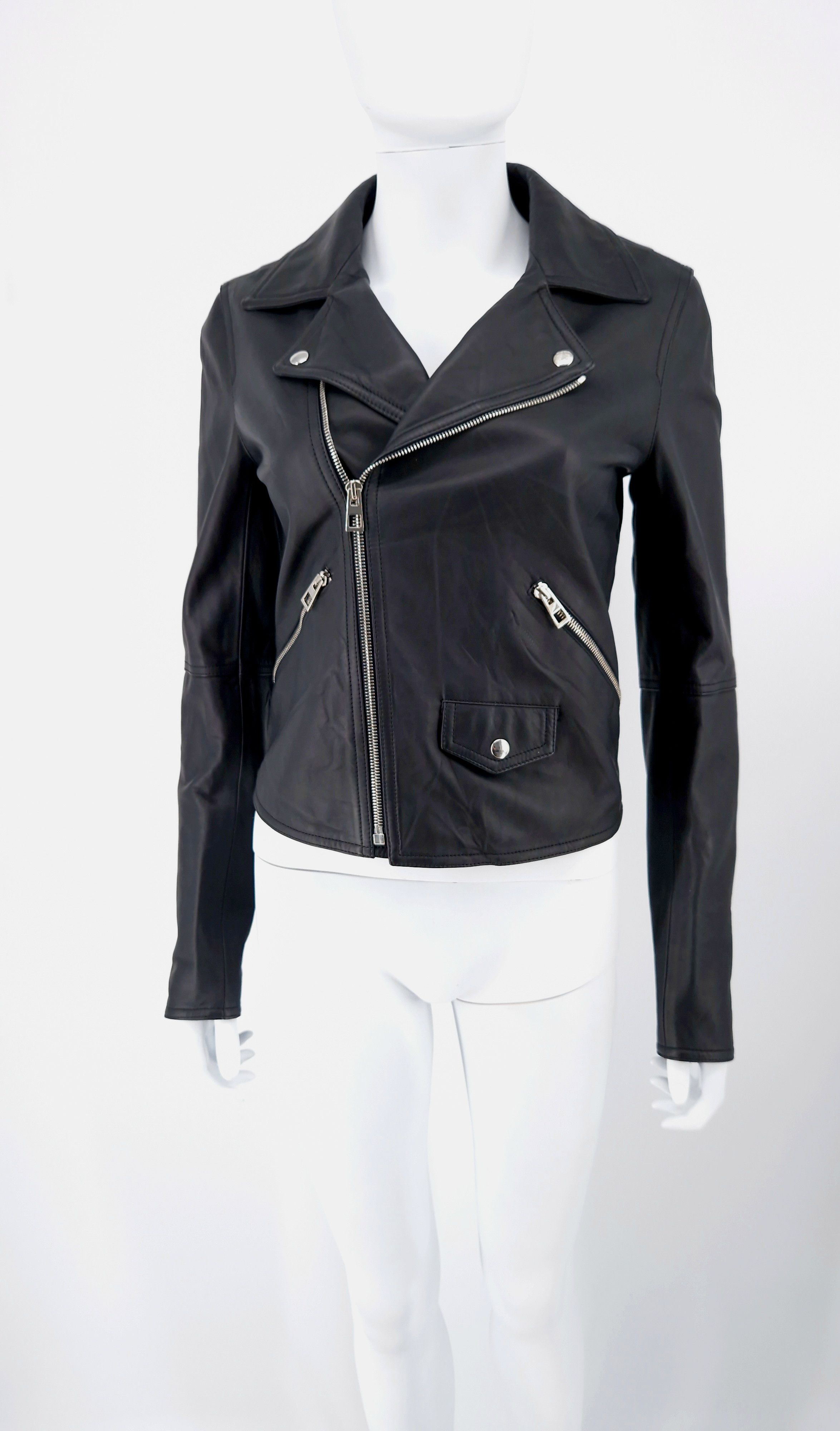 Loewe Loewe Nappa Lambskin Biker Jacket Size XS / US 0-2 / IT 36-38 - 1 Thumbnail