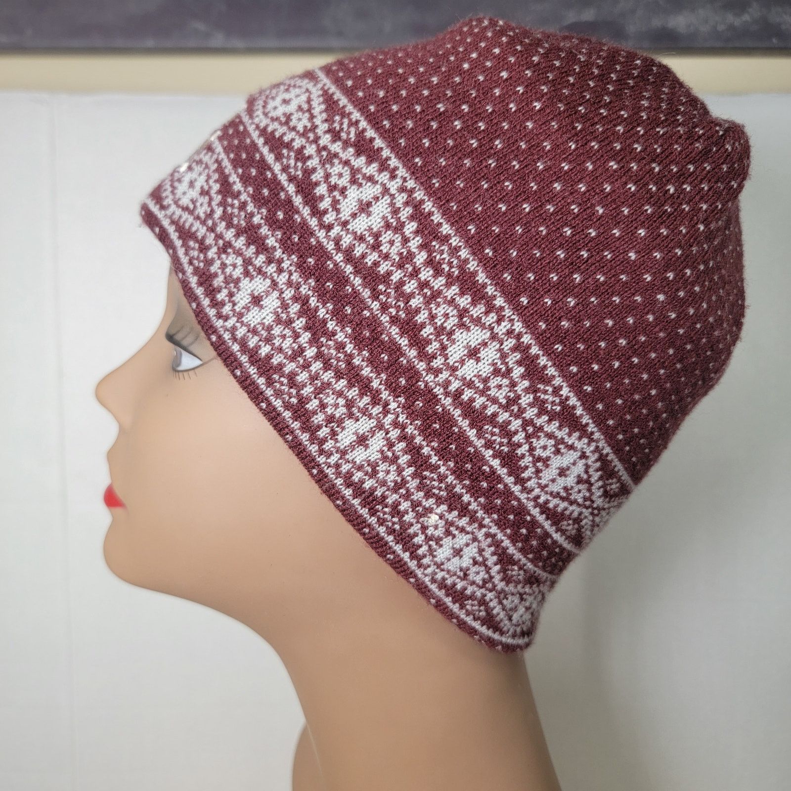 Adidas Adidas Texas A&M Maroon & Cream Knit Reversable Beanie Size ONE SIZE - 10 Thumbnail
