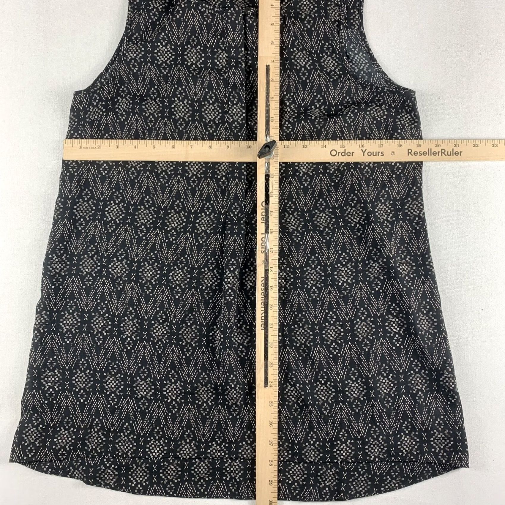 Native DANIEL RAINN Blouse Sleeveless Black Polyester M Women's Pullover Geometric Native Concrete? Size M / US 6-8 / IT 42-44 - 3 Thumbnail