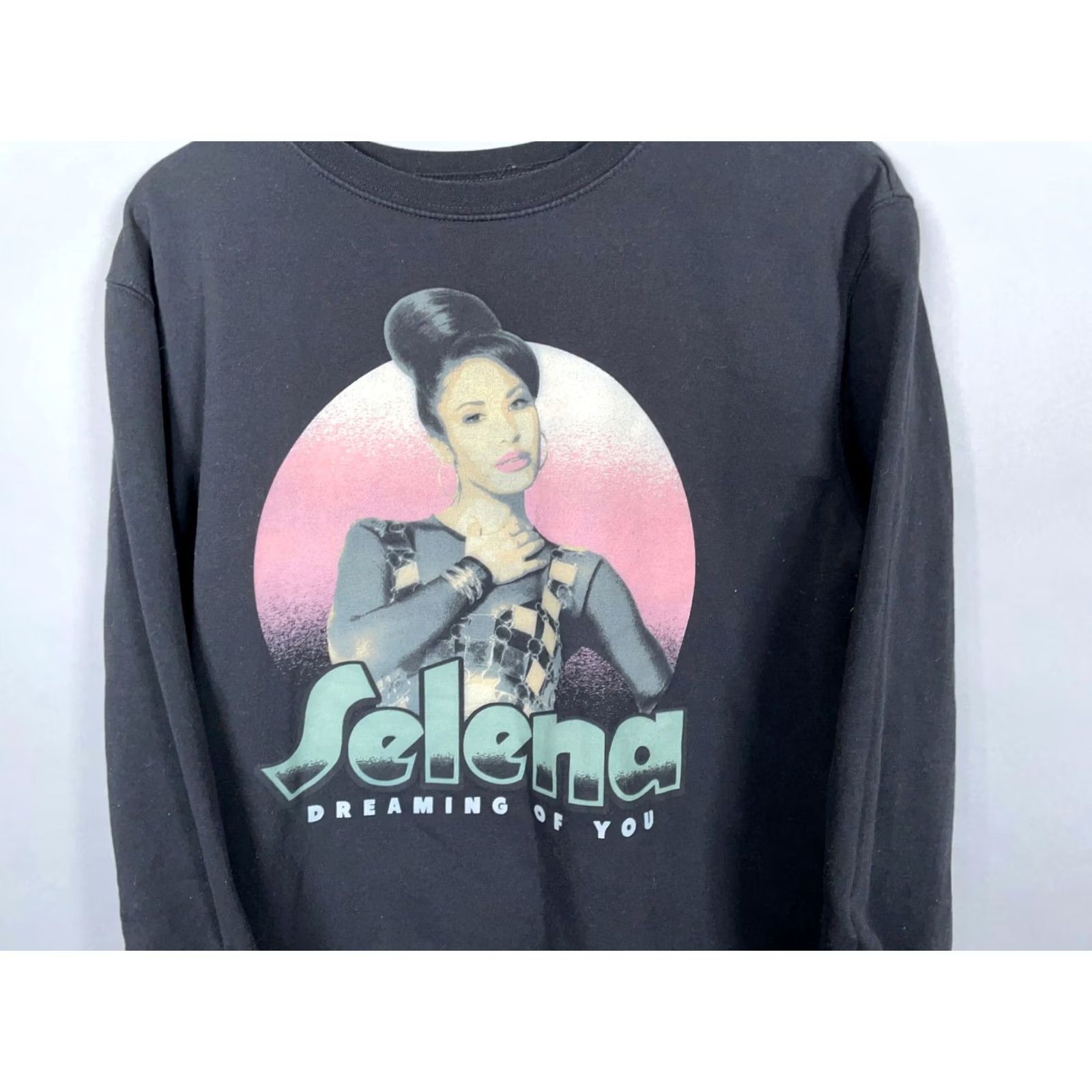 Vintage Selena Sweatshirt Women's XL Black Dreaming of You Official Product Graphic Print Pullover 90s Music Retro Size XL / US 12-14 / IT 48-50 - 4 Thumbnail
