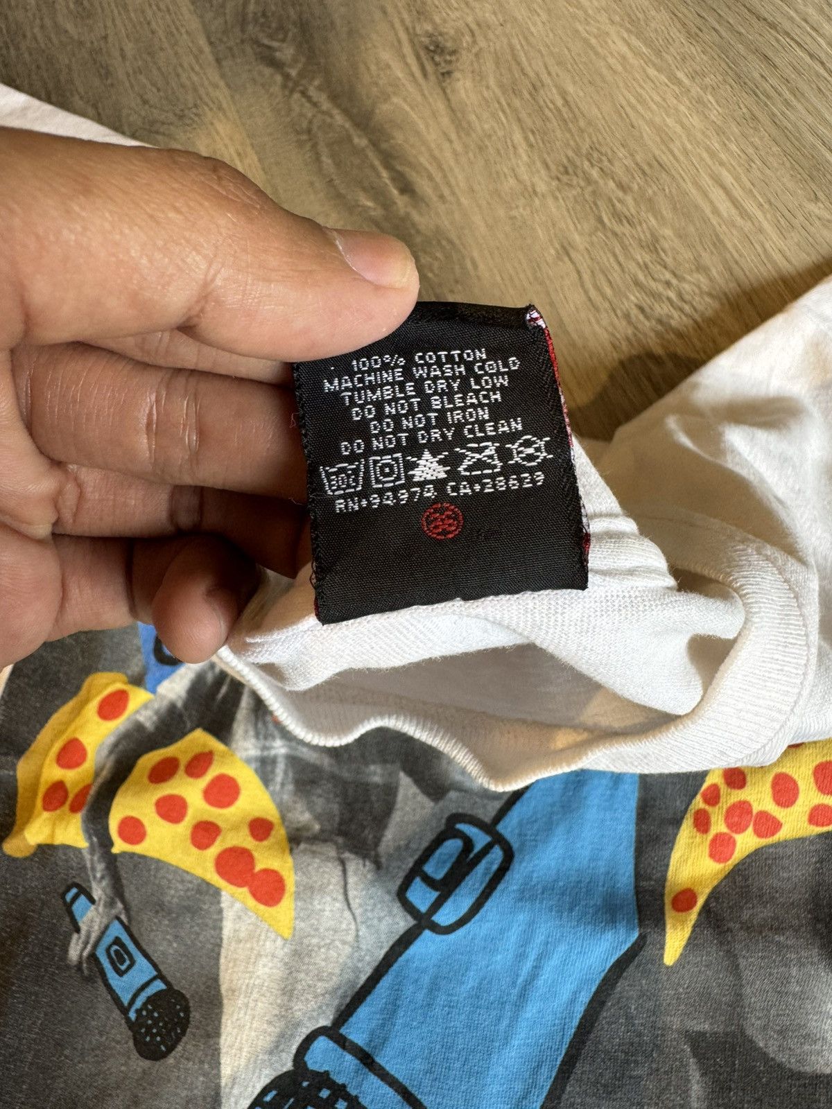 Stussy VINTAGE STUSSY X REAS NUM NUM MUMMY PIZZA BOYS T SHIRT Size US M / EU 48-50 / 2 - 8 Thumbnail