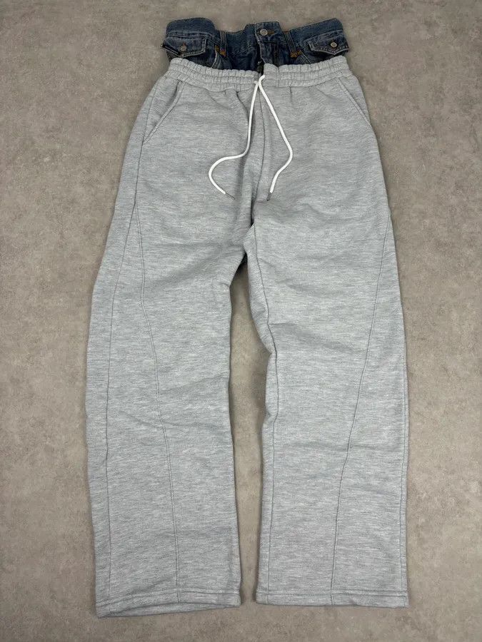 Dolce & Gabbana SS2006 Dolce & Gabbana Beige Denim Hybrid Jogger Pants Size US 32 / EU 48 - 1 Thumbnail