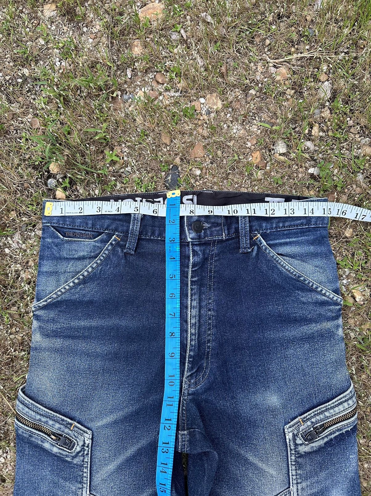 Japanese Brand BIKER DENIM TS DESIGN JEANS STRETCHABLE DOUBLE KNEE PANTS Size US 29 - 8 Thumbnail
