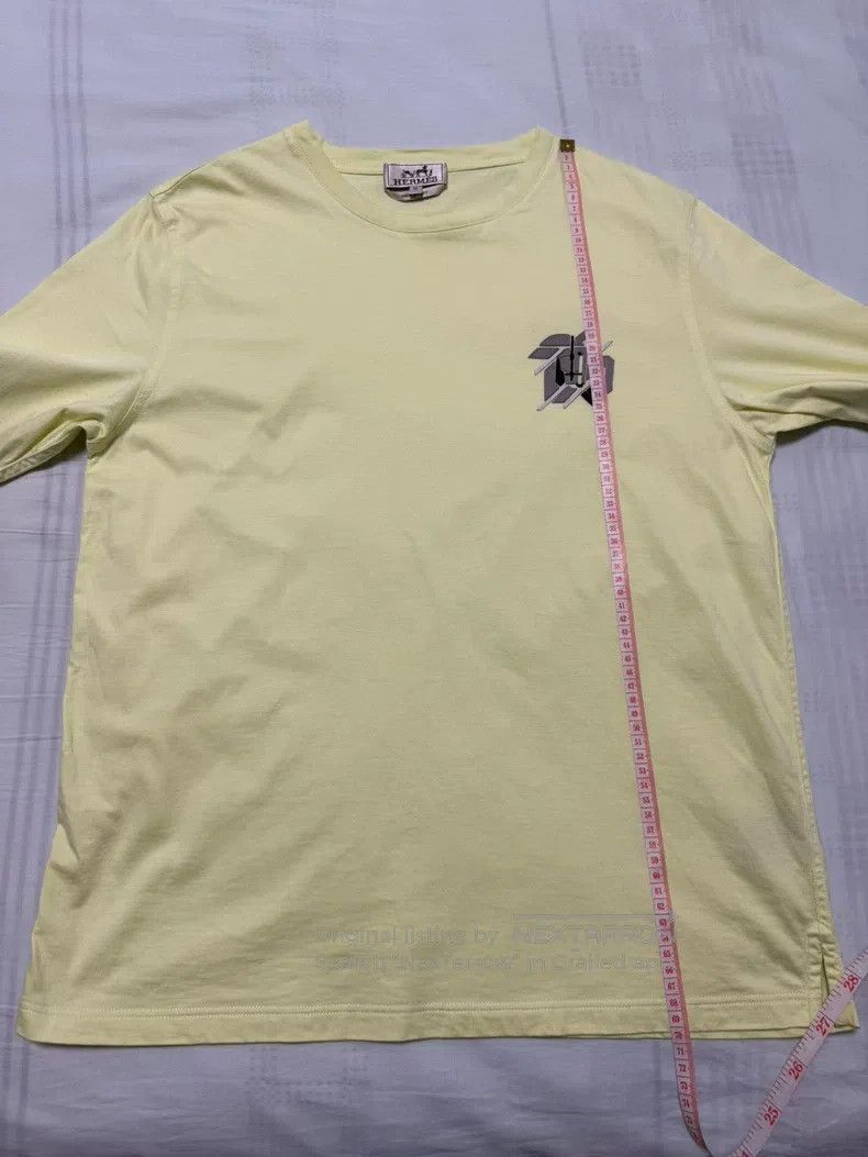 Hermes Hermes Knitted short-sleeved shirt with leather pattern on Size US M / EU 48-50 / 2 - 5 Thumbnail