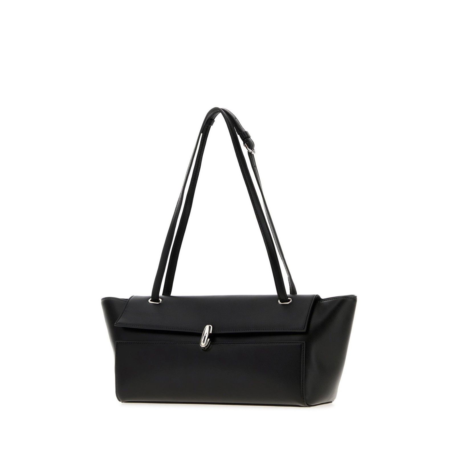 Savette SAVETTE Black Leather Trapeze Shoulder Bag New & Authentic Size ONE SIZE - 2 Thumbnail