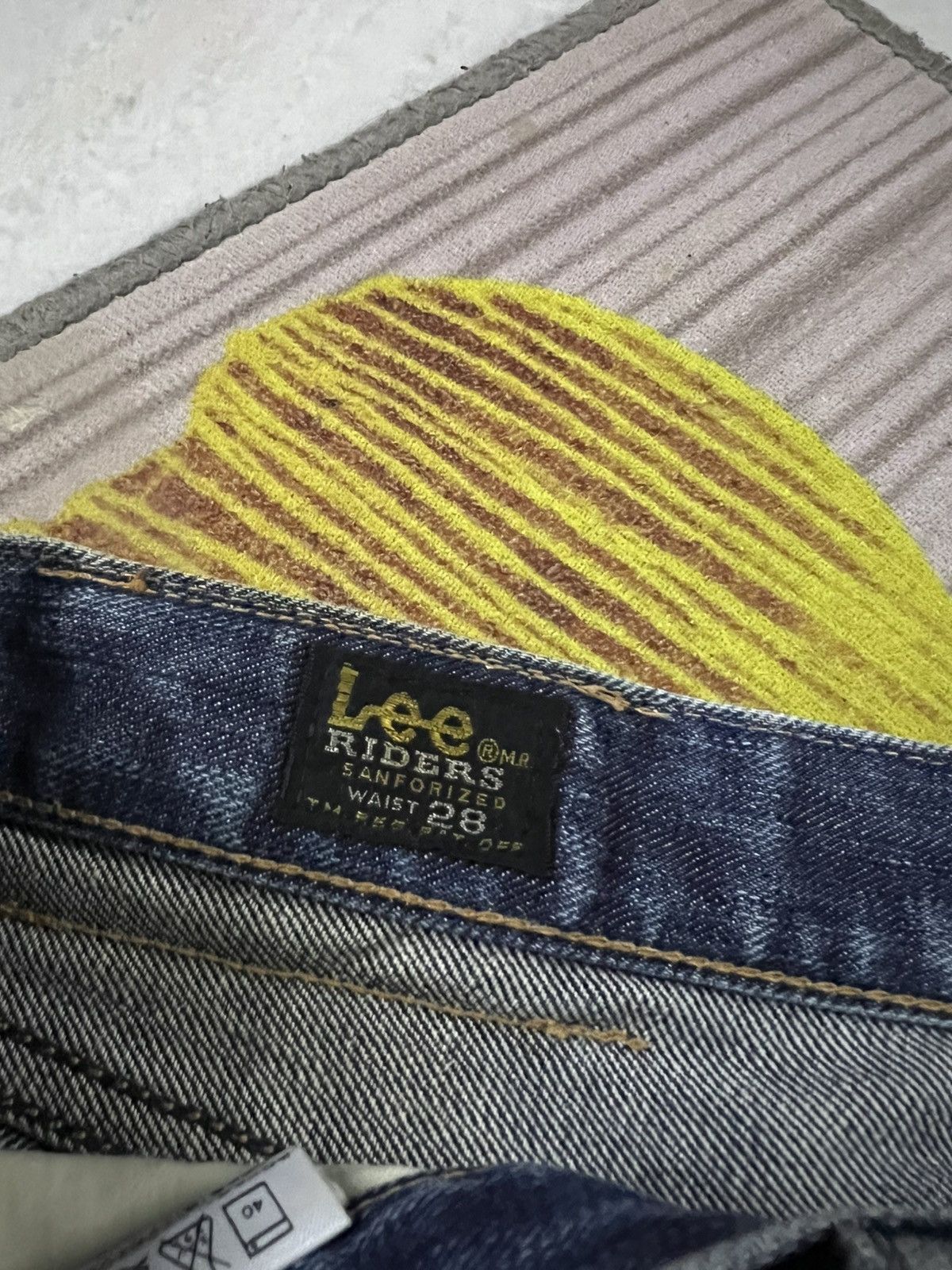Japanese Brand 💥Flare💥Vintage Lee Riders Distress Jean Size US 30 / EU 46 - 16 Thumbnail