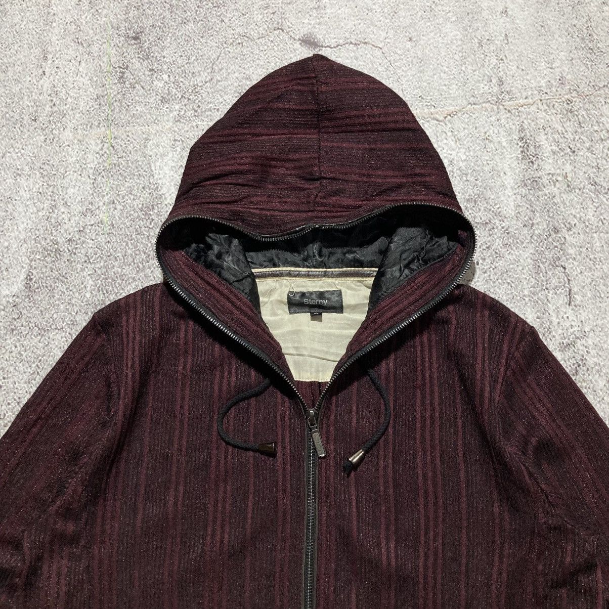 Japanese Brand 2000s Sterny Cord Full Zipper Hoodie Bape Style Red Maroon Size US M / EU 48-50 / 2 - 6 Thumbnail