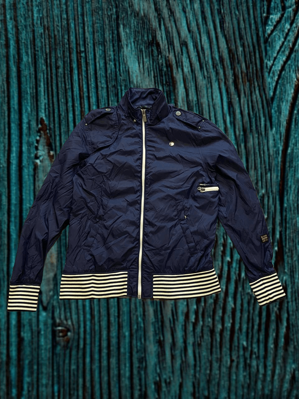 G-Star Logo Y2K G-Star Raw Blue Vintage Jacket Size US L / EU 52-54 / 3 - 1 Thumbnail