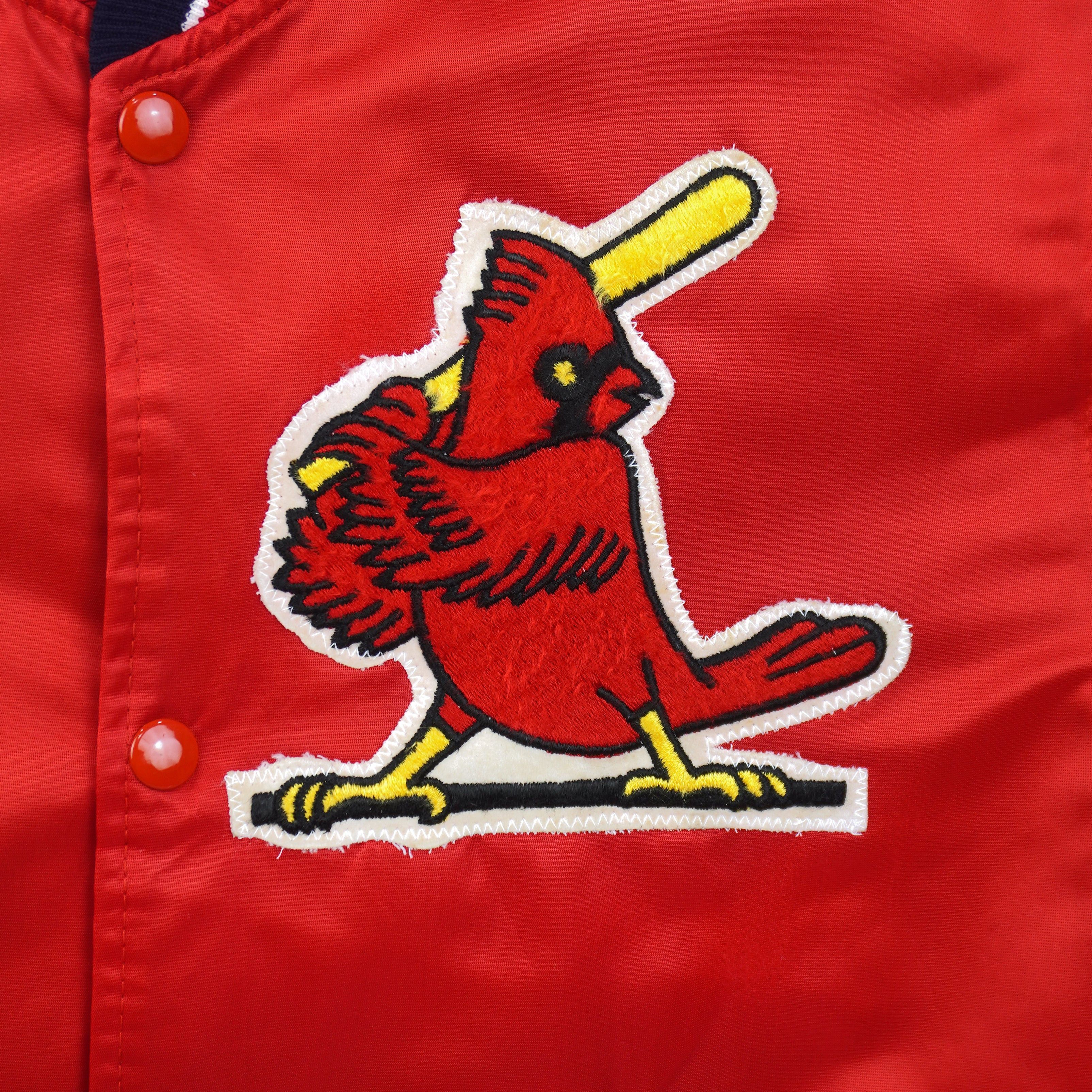Starter St. Louis Cardinals Big Logo Satin Jacket 1990s Size US S / EU 44-46 / 1 - 3 Thumbnail