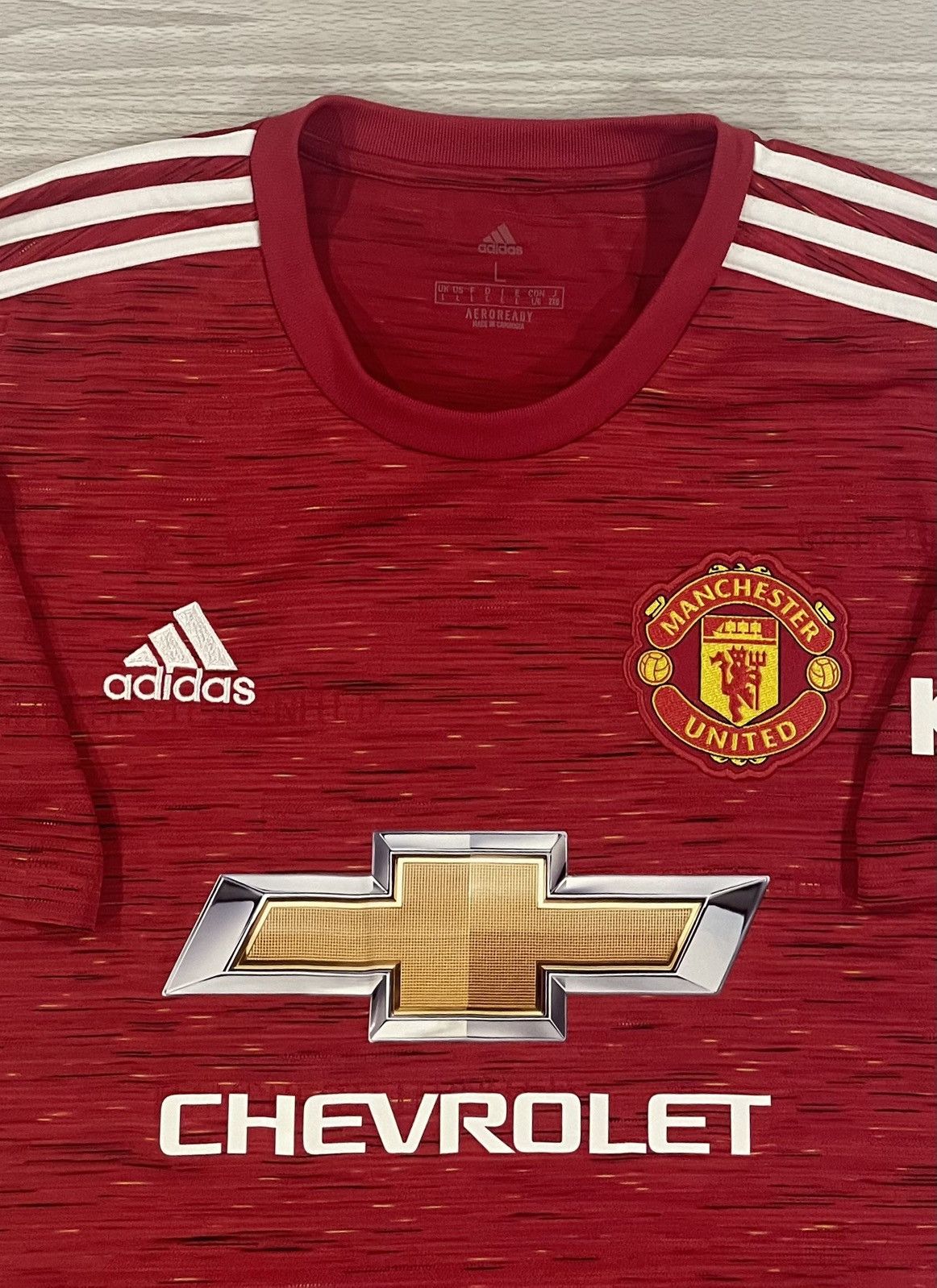 Adidas Adidas 2020/21 Manchester United Soccer Jersey Men’s Large Size US L / EU 52-54 / 3 - 2 Thumbnail