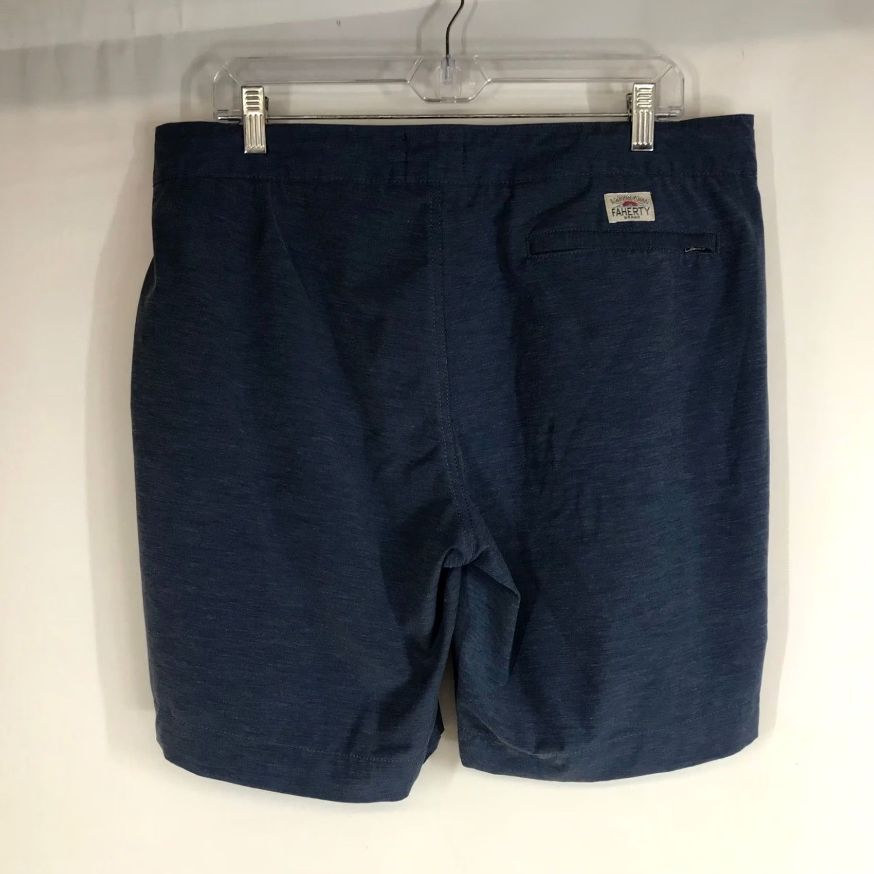 Faherty Faherty Shorts Mens 34 Blue All Day Men Heathered Casual Everyday Performance Size US 34 / EU 50 - 4 Thumbnail