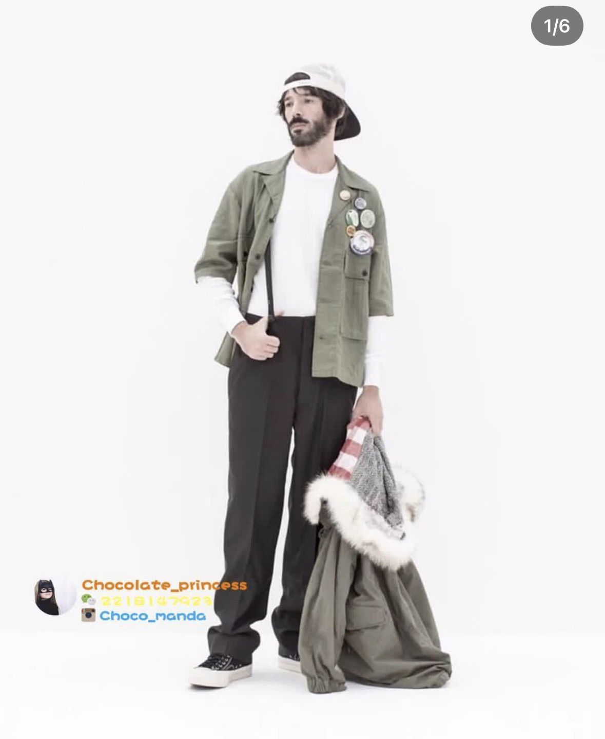 Visvim Visvim 19ss Cornet Shirt S/S Olive （with badges） Size US M / EU 48-50 / 2 - 3 Thumbnail