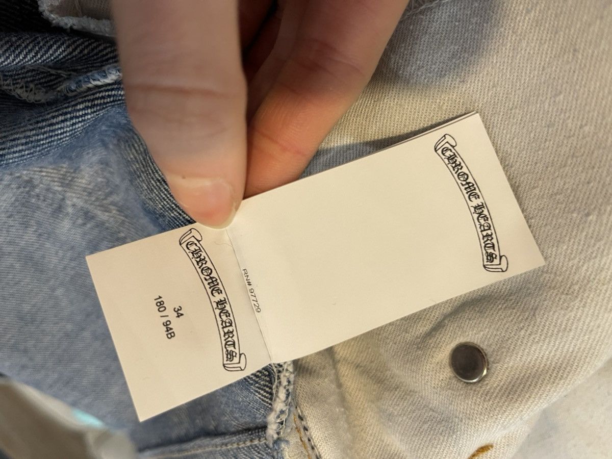 Chrome Hearts × Levi's Chrome Hearts Levi’s Cross Patch Denim Jeans Size US 34 / EU 50 - 20 Thumbnail