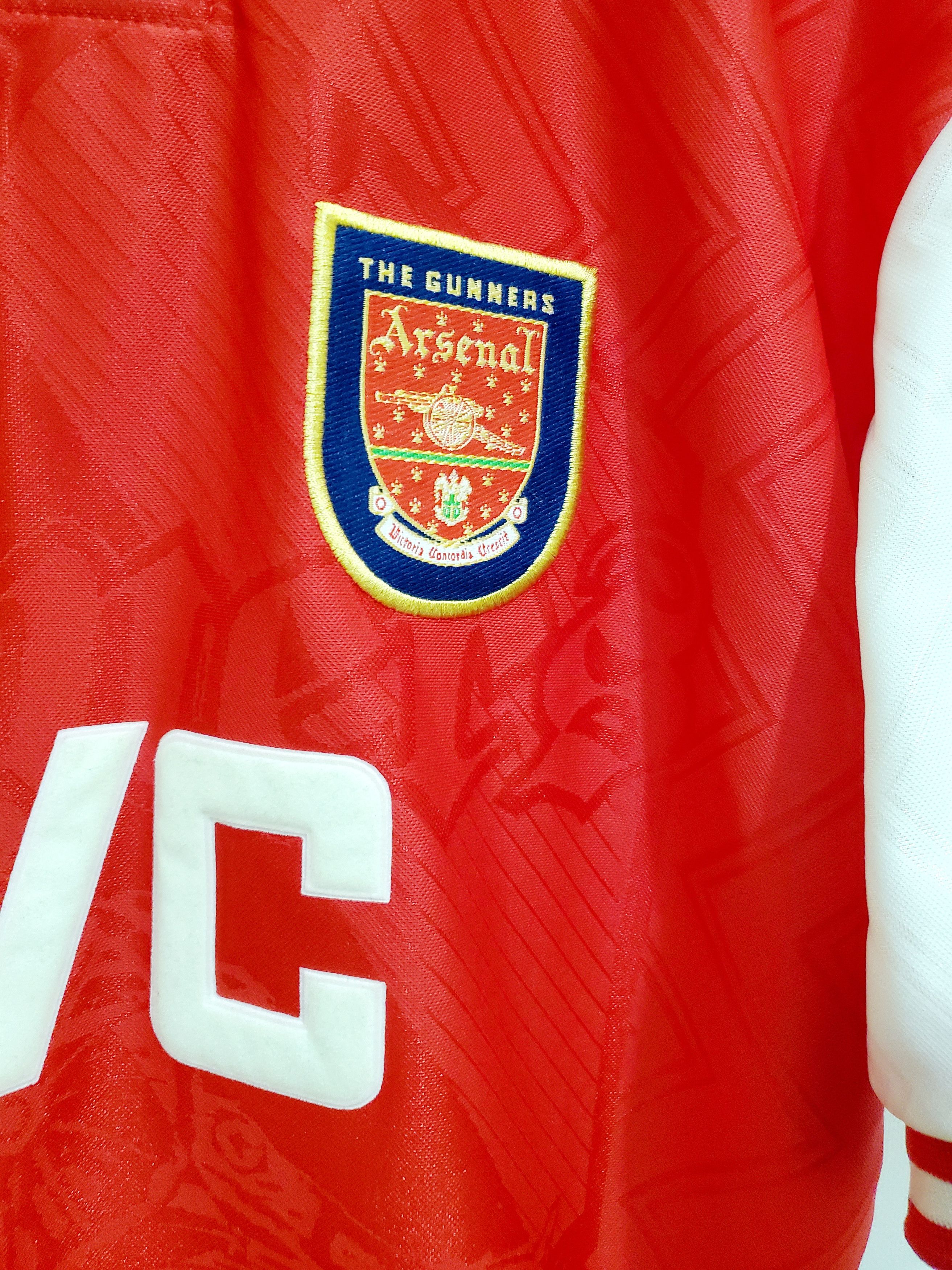 Nike × Vintage 1996-98 Arsenal FC GUNNERS London Home jersey new conditionL Size US L / EU 52-54 / 3 - 4 Thumbnail
