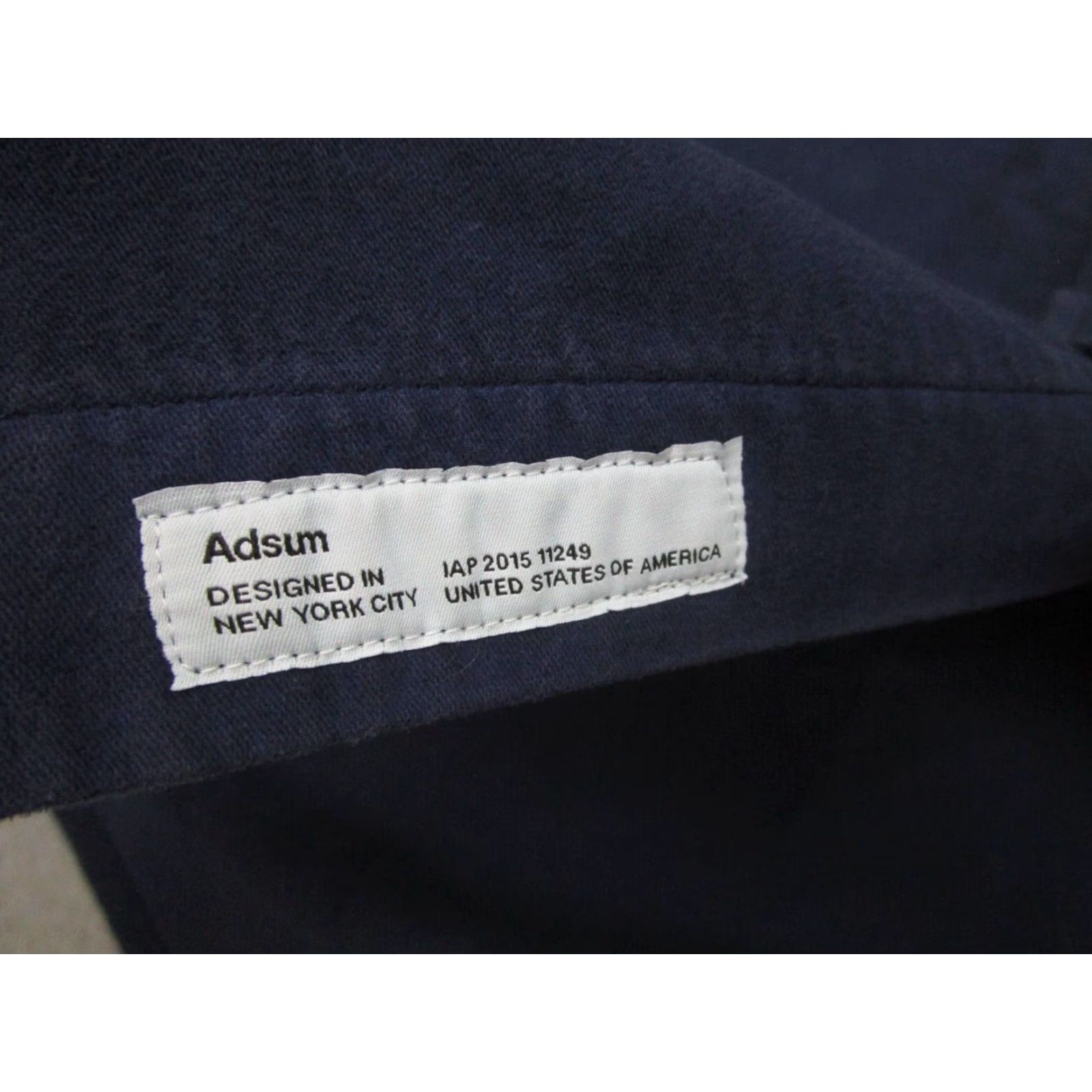 Adsum Adsum Mens Blue Heavy Flannel Shirt Small Long Sleeve Button Up Cotton Twill Size US S / EU 44-46 / 1 - 6 Thumbnail