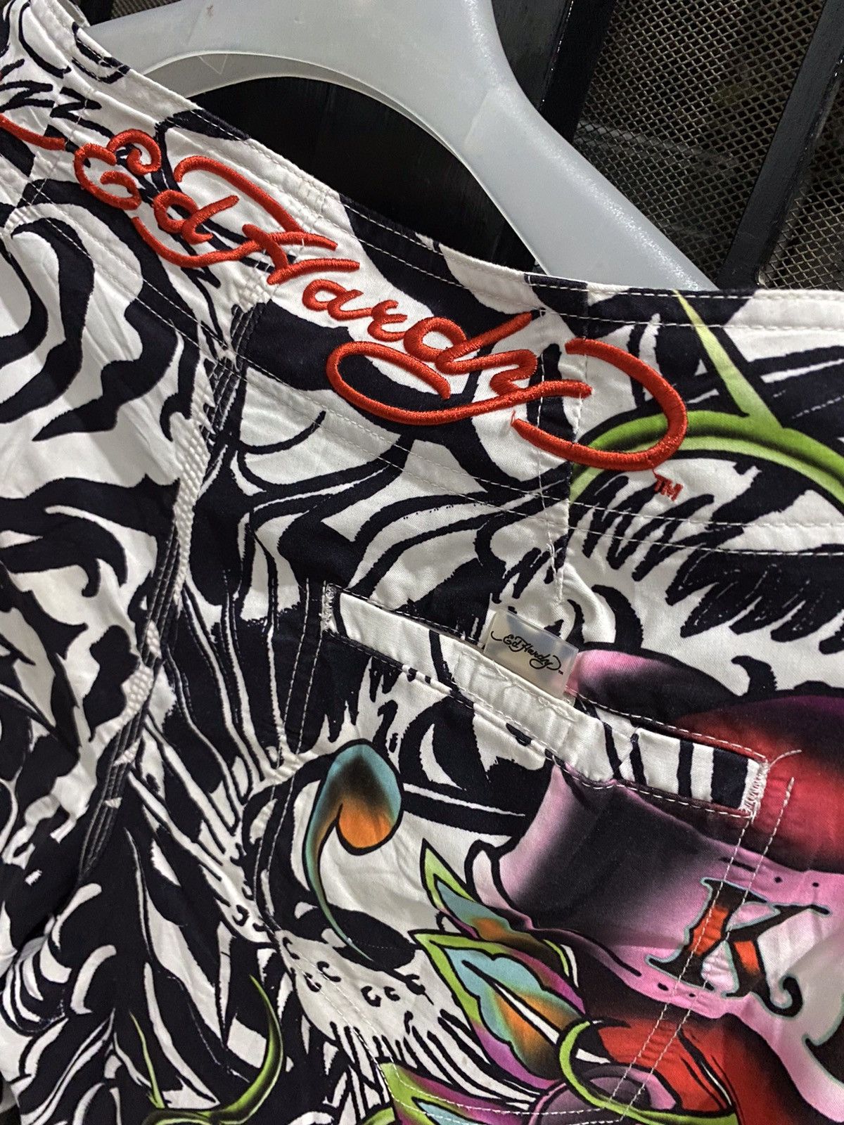 Christian Audigier × Ed Hardy 💸NEED GONE💸 Ed hardy by christian audiger board short Size US 31 - 10 Thumbnail