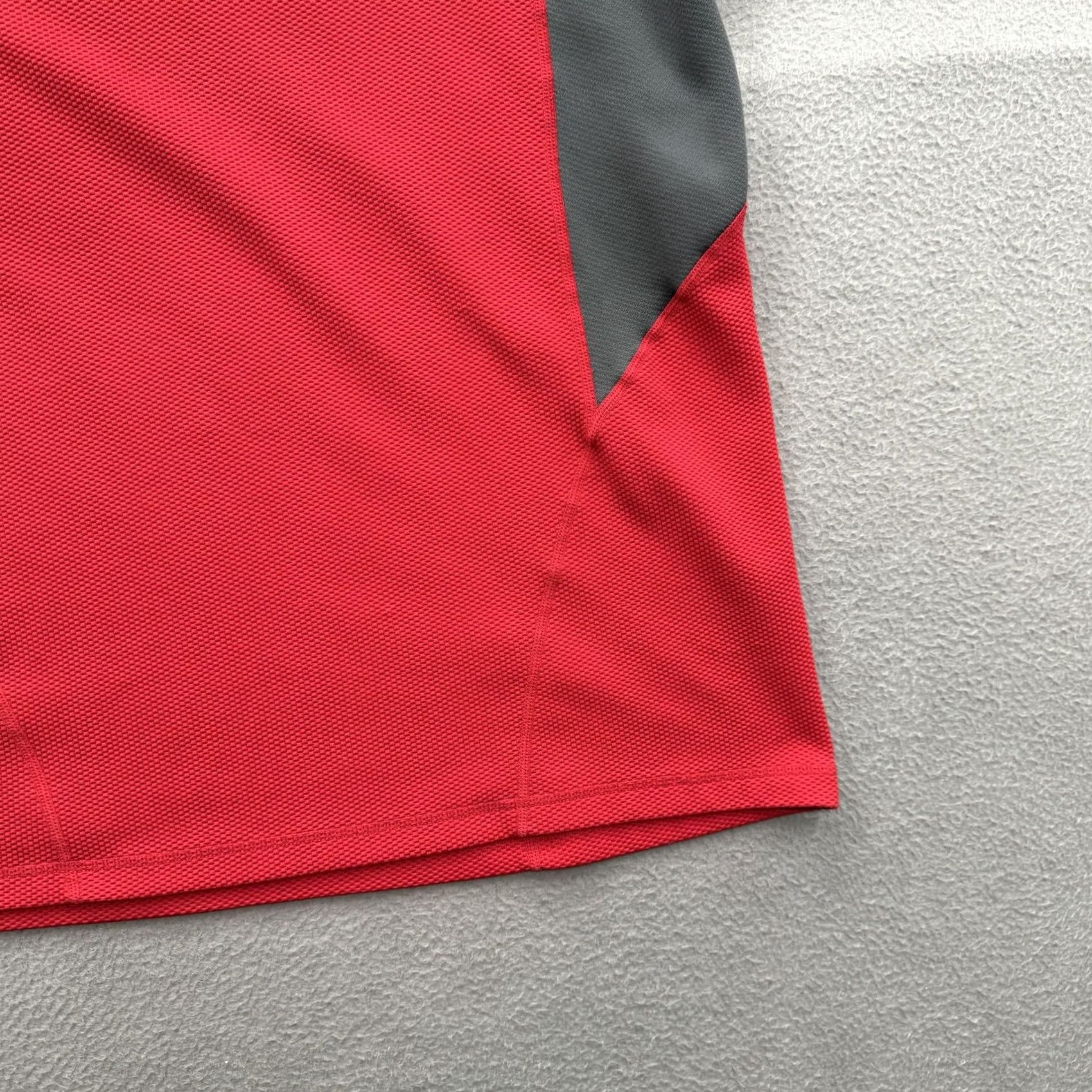 Nike Nike Dri-FIT Pullover Mens XL Red Gray Colorblock 1/4 Zip Long Sleeve Hiking Activewear Shirt Size US XL / EU 56 / 4 - 7 Thumbnail