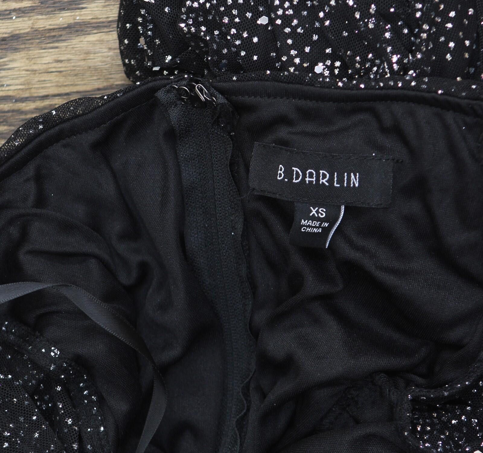 Other Nwt B Darlin Glitter-knit Dress U09an20e Black / Silver Xs Size XS / US 0-2 / IT 36-38 - 4 Thumbnail
