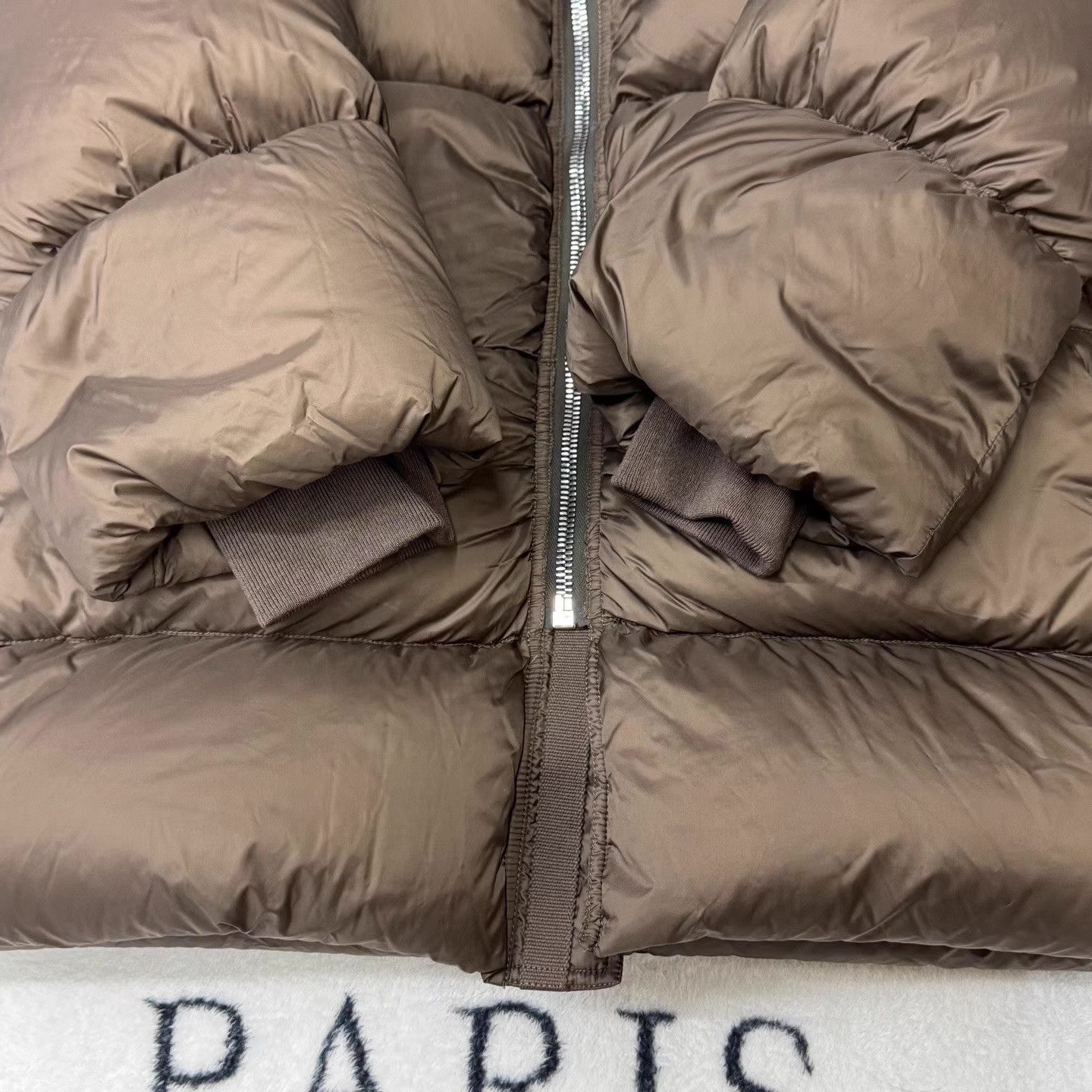 Rick Owens RICK OWENS Chocolate Brown Down Jacket Q10 Size US L / EU 52-54 / 3 - 2 Thumbnail