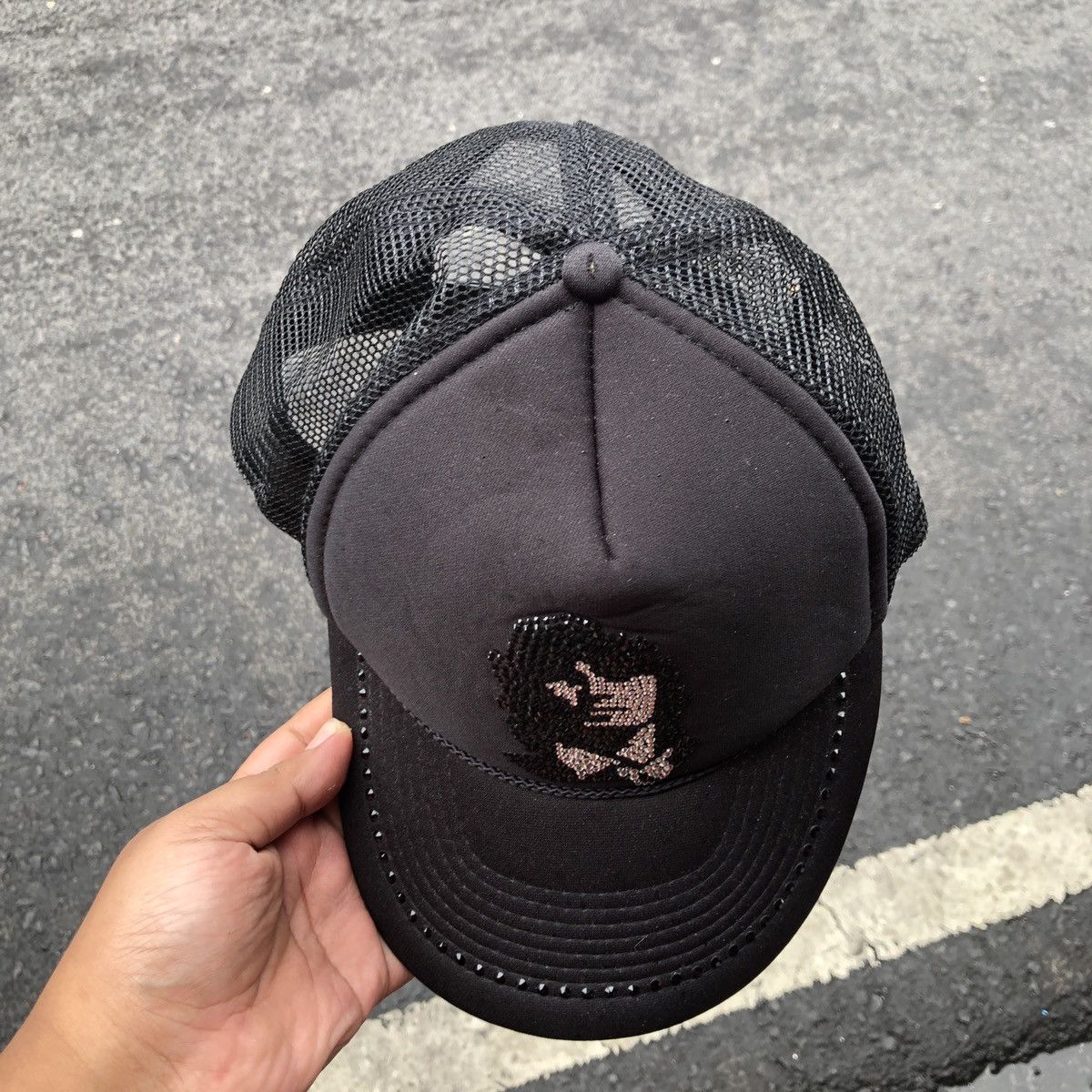 Band Tees × Vintage VTG RARE DARTIN BONAPARTO TRUCKER CAP BLACK Size ONE SIZE - 3 Thumbnail