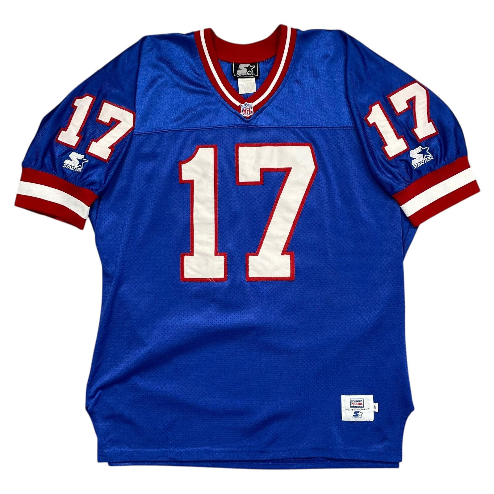 NFL VTG 90s NEW YORK GIANTS DAVE BROWN STARTER AUTHENTIC JERSEY Size US XL / EU 56 / 4 - 2 Thumbnail
