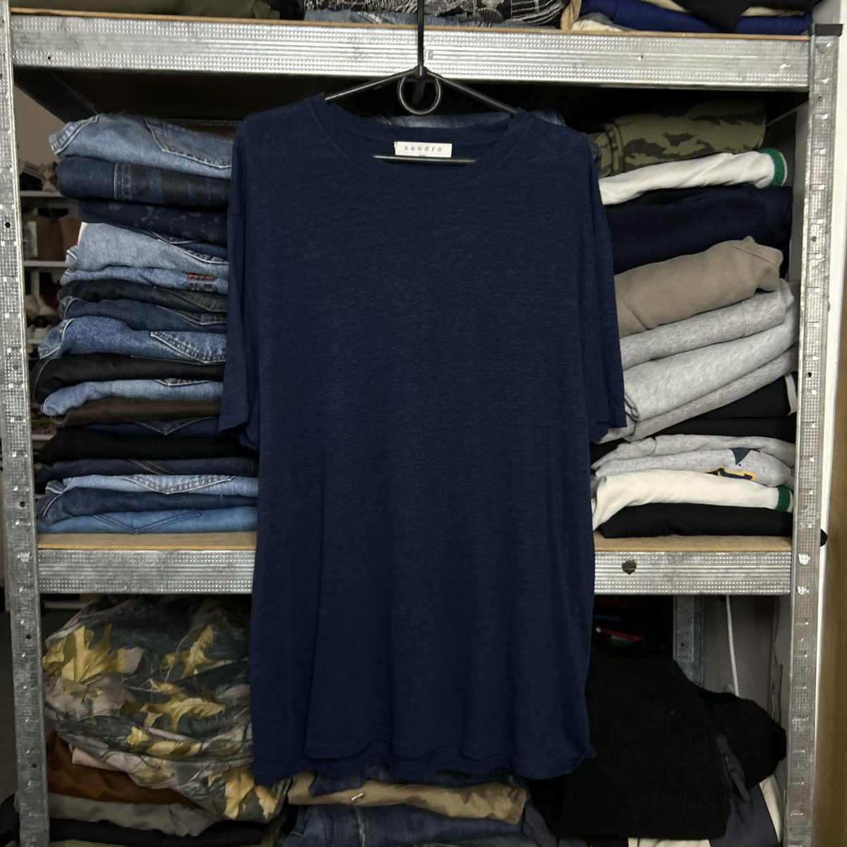 Sandro Luxury Sandro Basic Linen designer streetwear tee size M Size US M / EU 48-50 / 2 - 1 Thumbnail