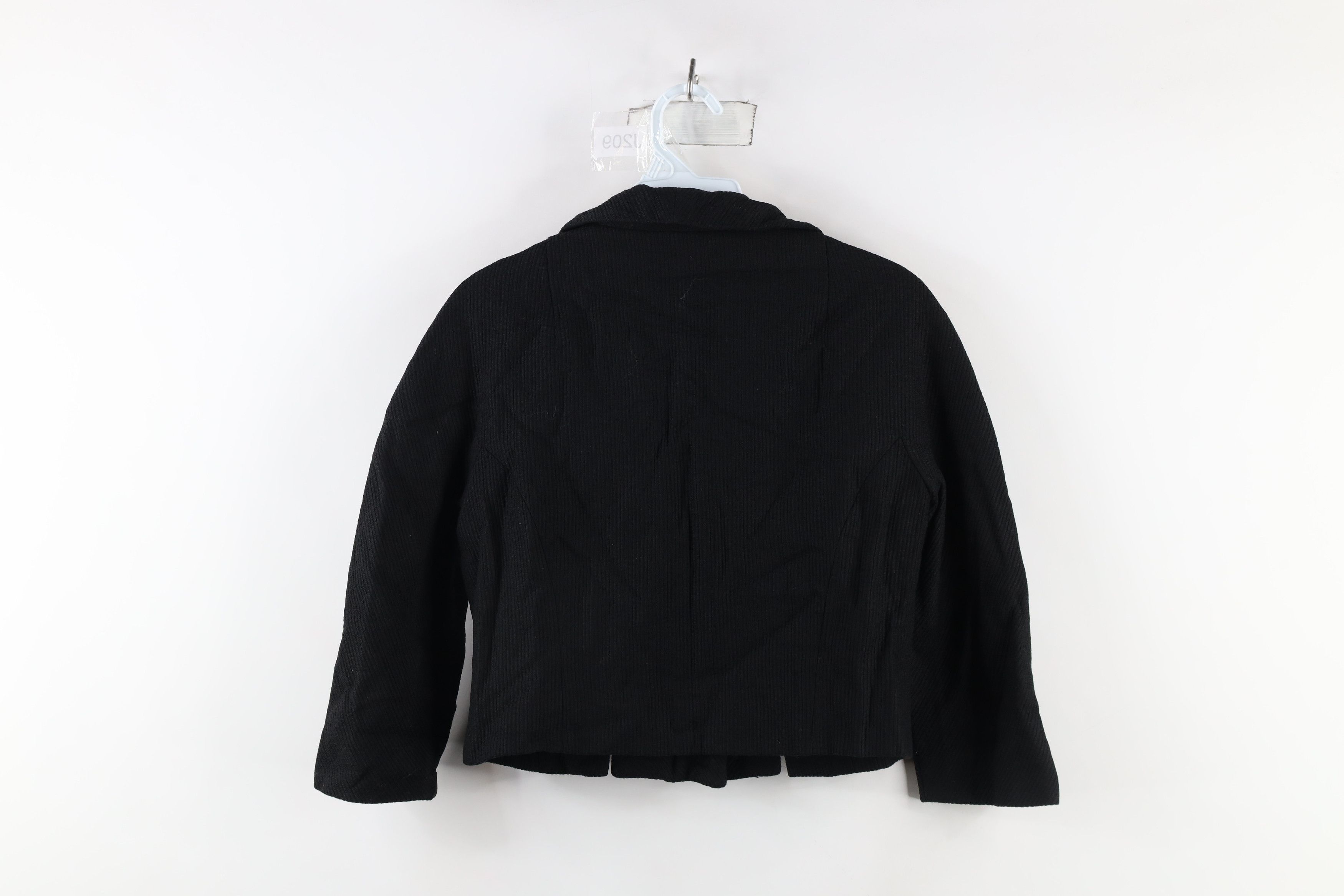 Vintage Vintage 60s 70s Streetwear Big Button Blazer Jacket Black Size S / US 4 / IT 40 - 6 Thumbnail