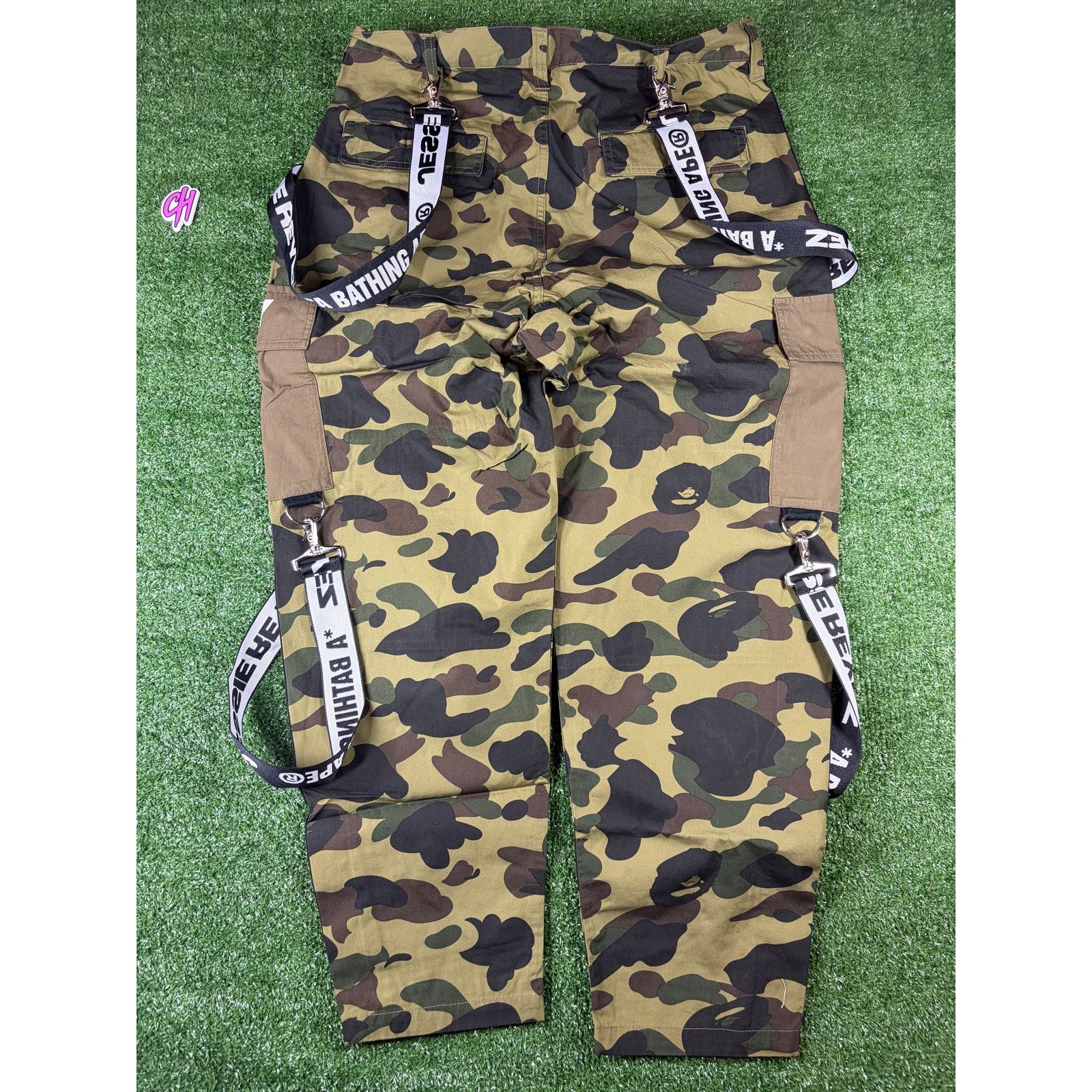 Bape X Jessie Reyez Green 6 Pocket Cargo Pants Size Large