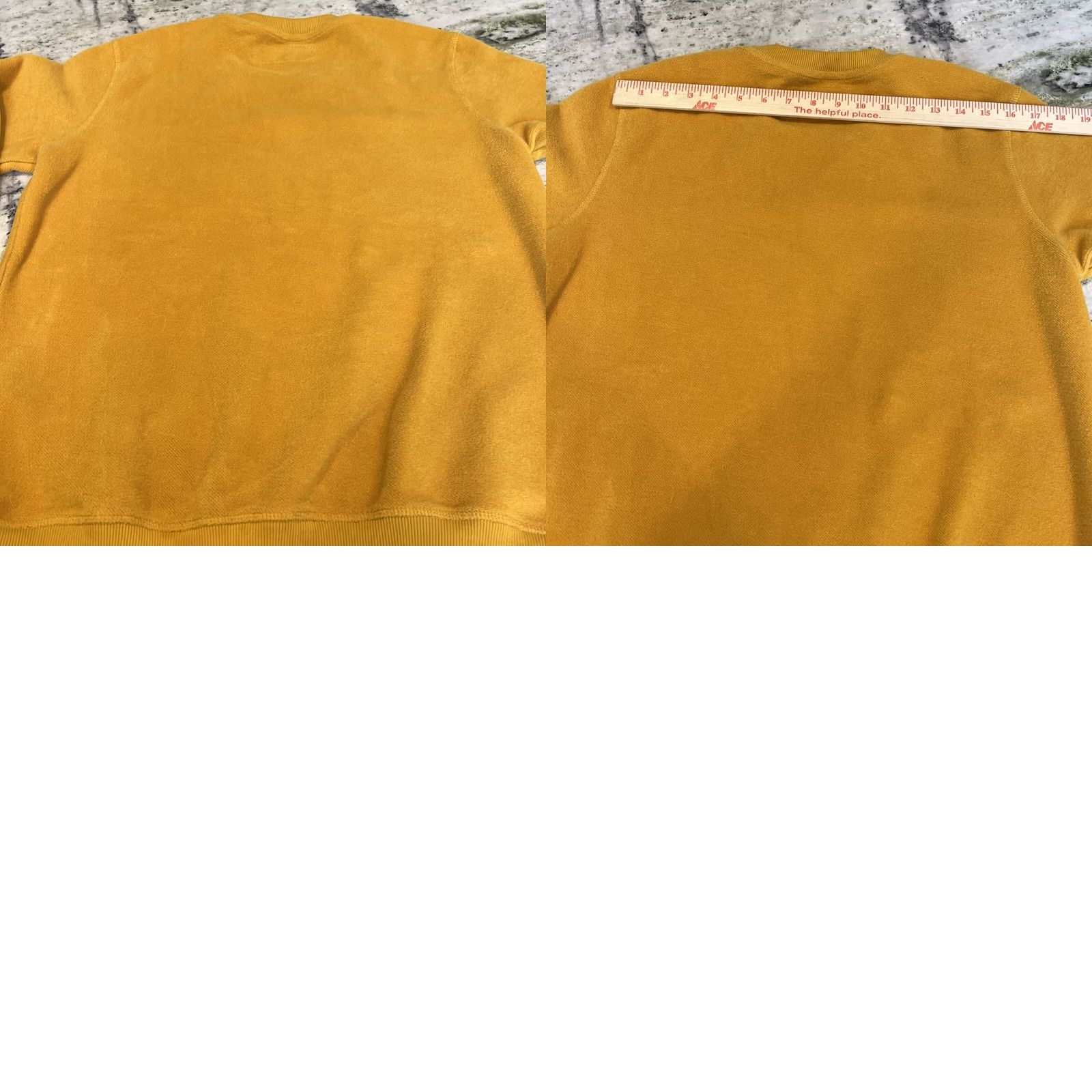 Vintage Dutch Bros Coffee Sweatshirt Men M Mustard Yellow Long Sleeve Crew Neck Logo Embroidered Pullover Coffee Size US M / EU 48-50 / 2 - 8 Thumbnail