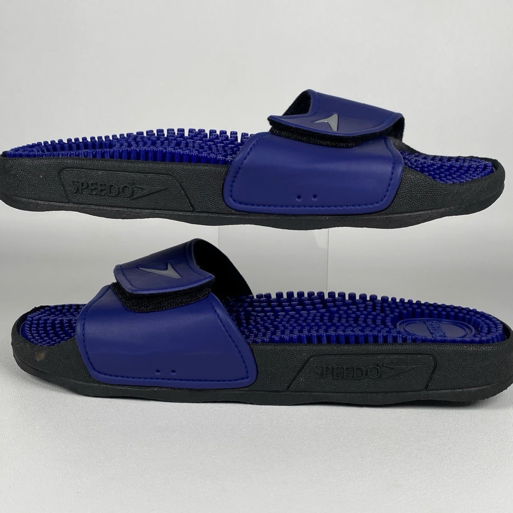 Speedo Speedo Slide Sandals Men 12 Blue Rubber Sports Casual Footwear Size ONE SIZE - 4 Thumbnail