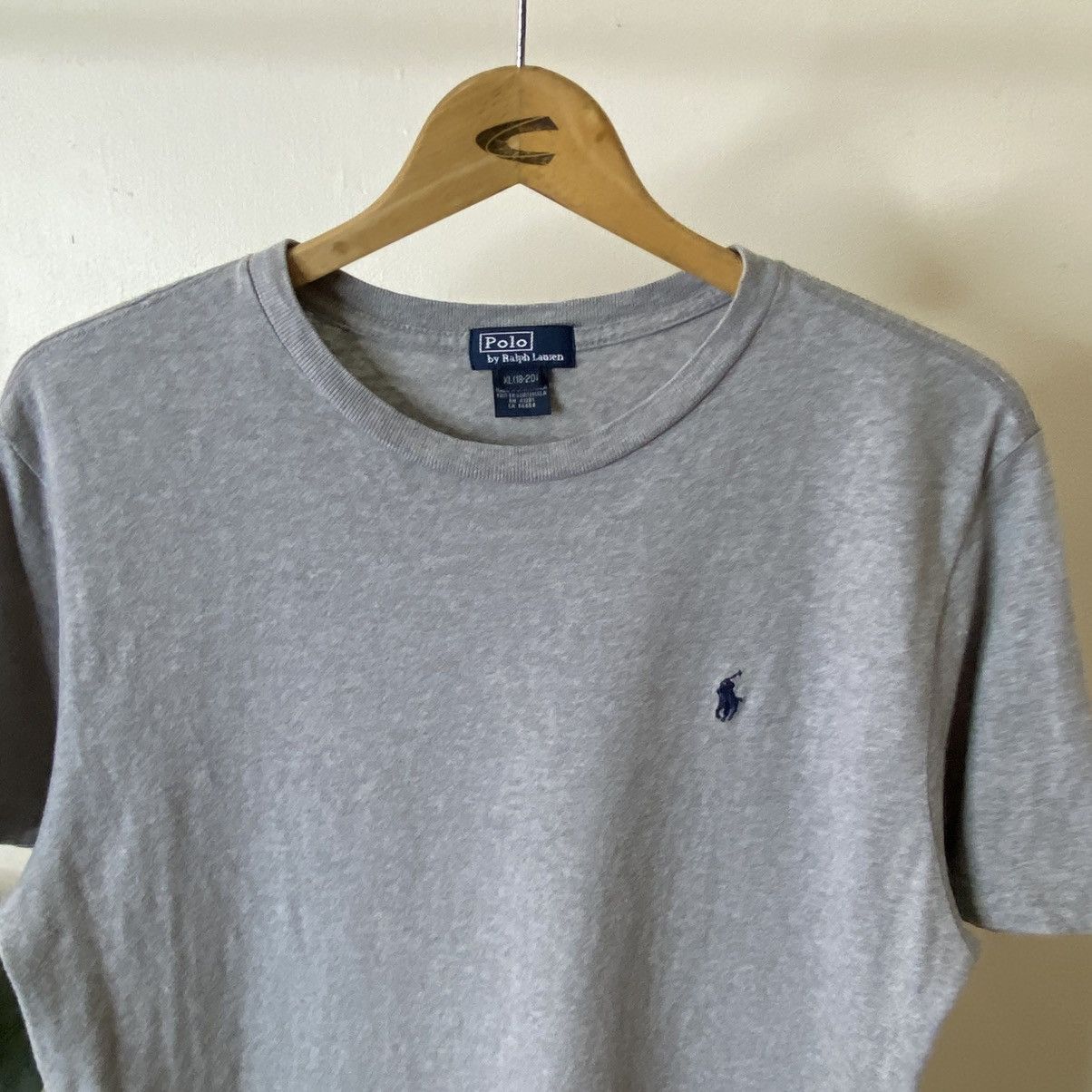 Polo Ralph Lauren Vintage Polo By Ralph Lauren Small Pony Essential Grey Tee Size US M / EU 48-50 / 2 - 2 Thumbnail