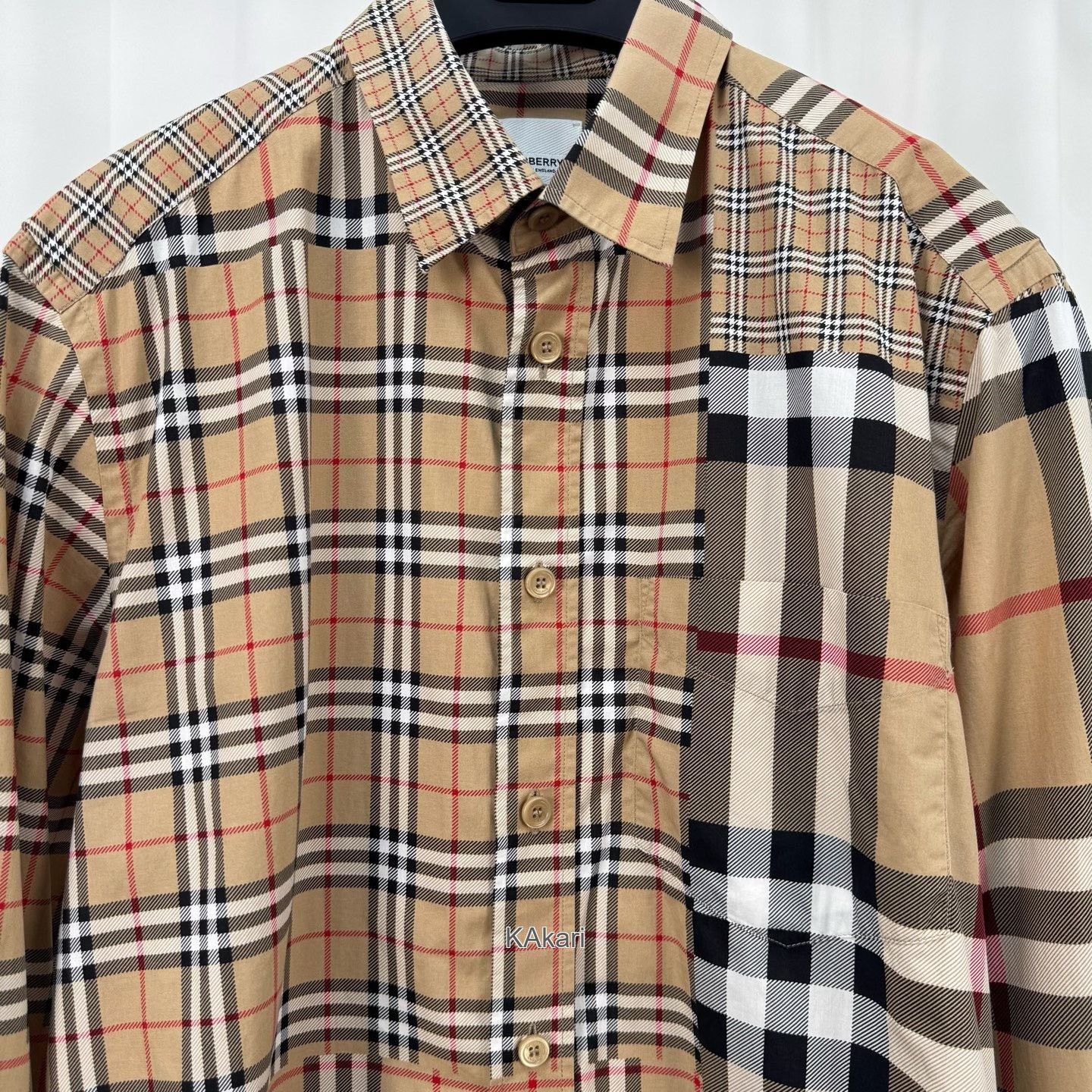Burberry Burberry Check Panel Long Sleeve Shirt Size US S / EU 44-46 / 1 - 3 Thumbnail