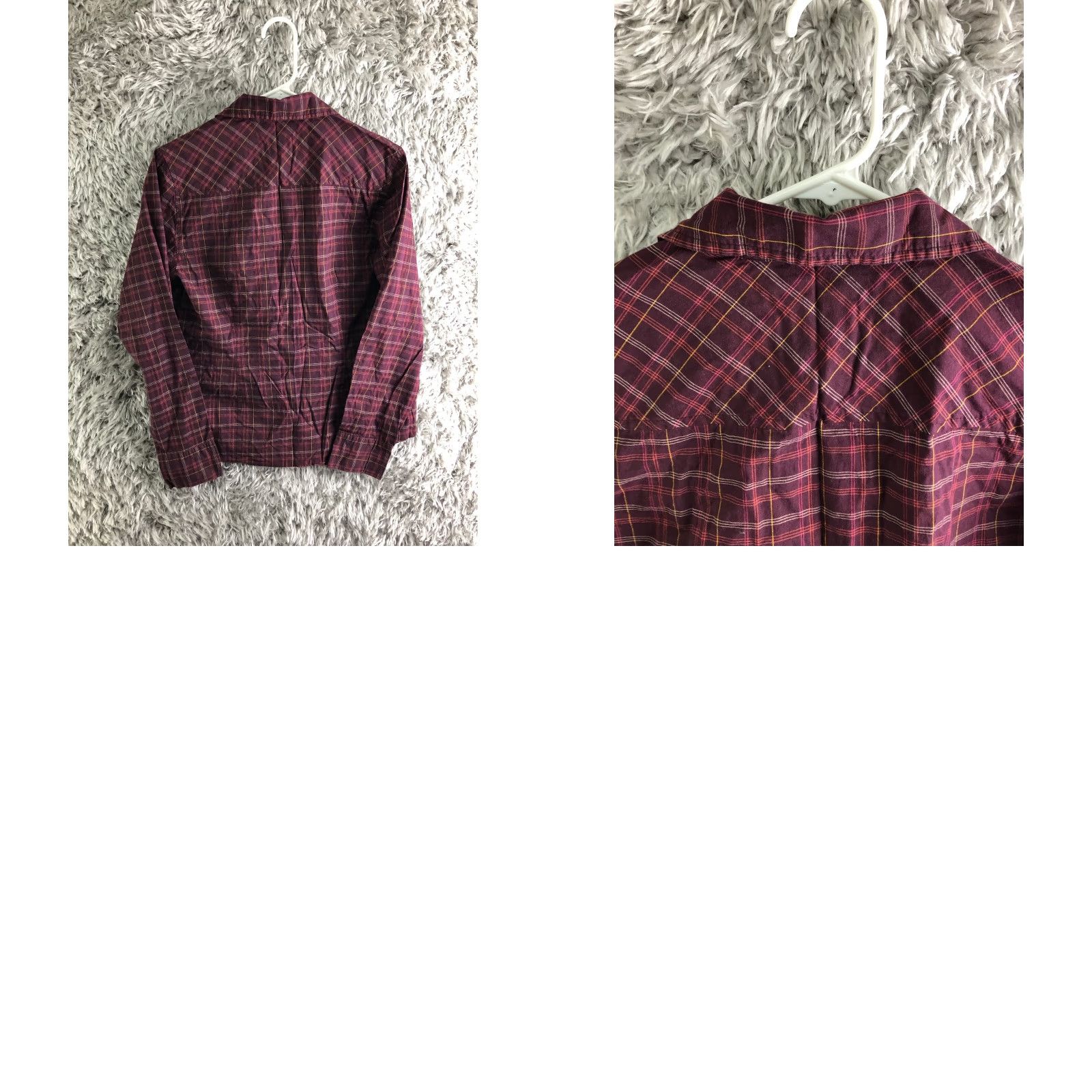 Vintage North Crest Mens M Red Plaid Long Sleeve Button Up Spread Collar Shirt Size US M / EU 48-50 / 2 - 8 Thumbnail