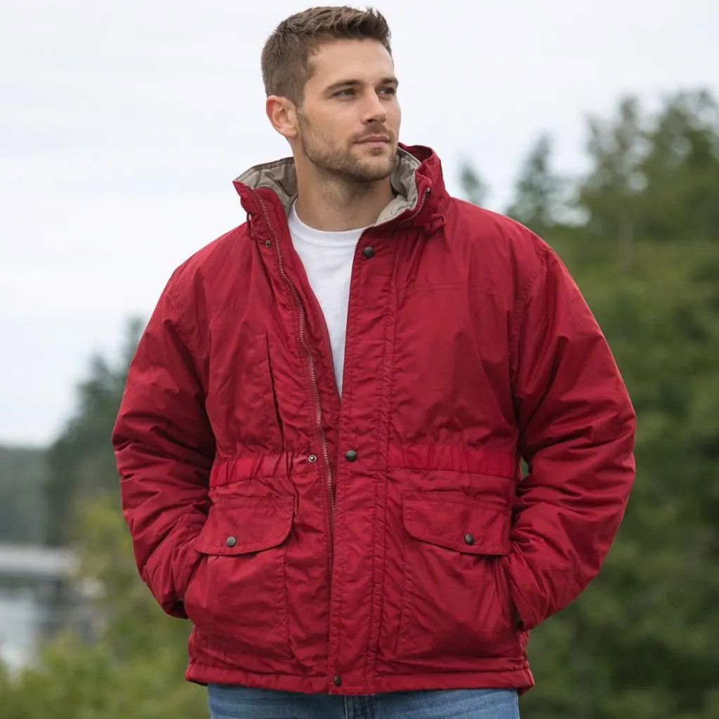 Turnbury Turnberry Padded Parka Jacket Burgundy M Size US M / EU 48-50 / 2 - 9 Thumbnail